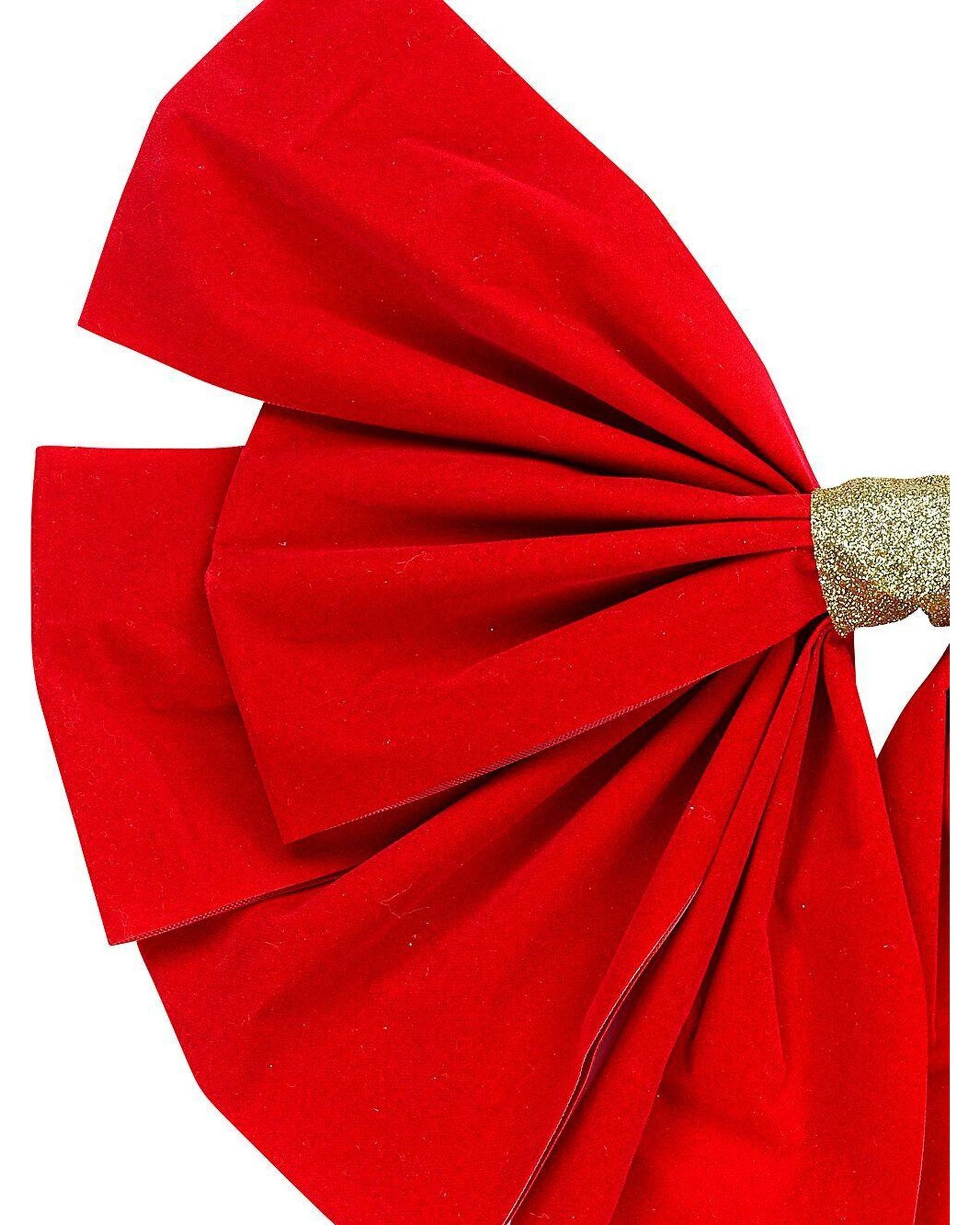 Christmas Warehouse Red Felt Whimsical Monumental Front Door Bow ...