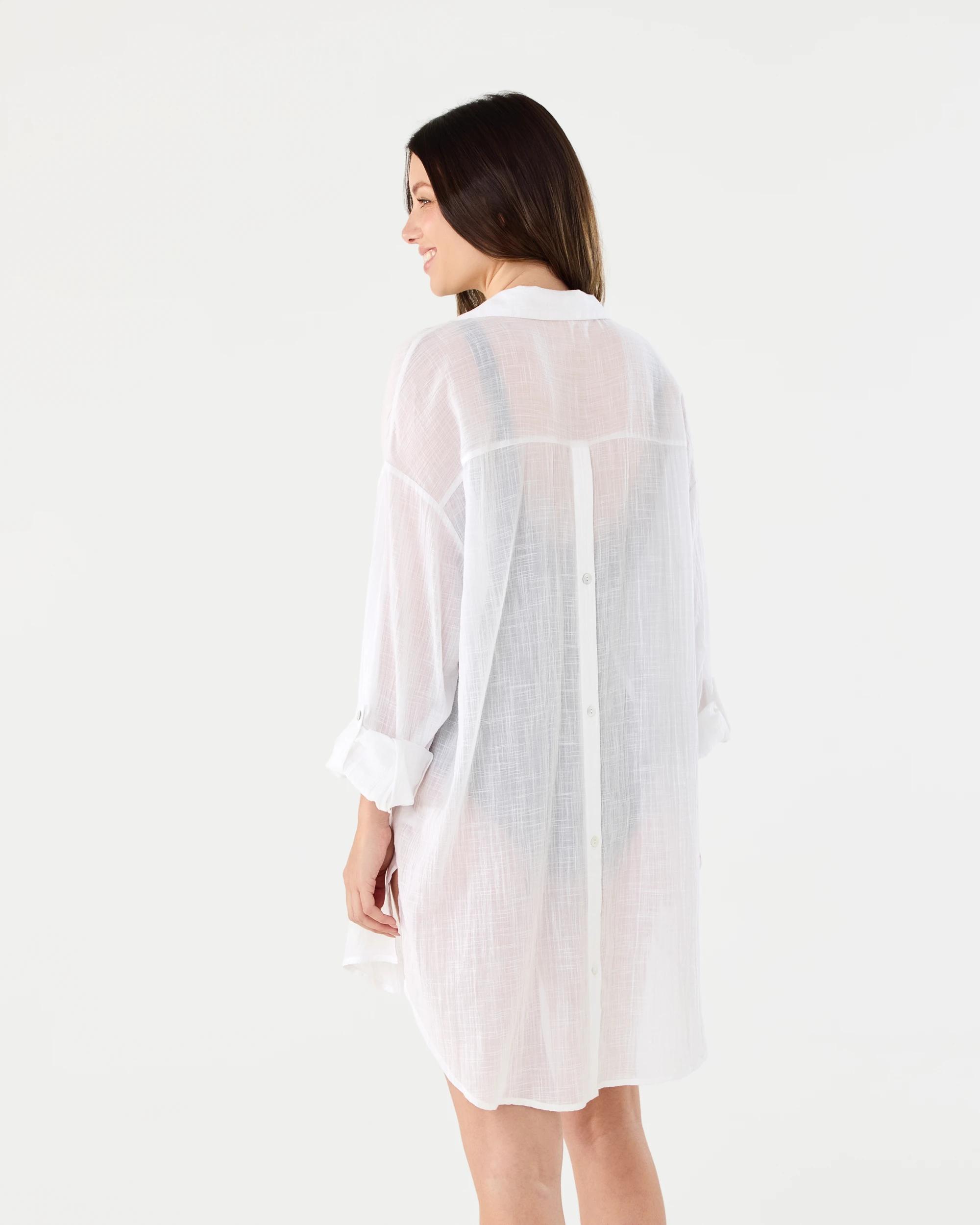 4 Cover Up Shirt White, 4 of 9