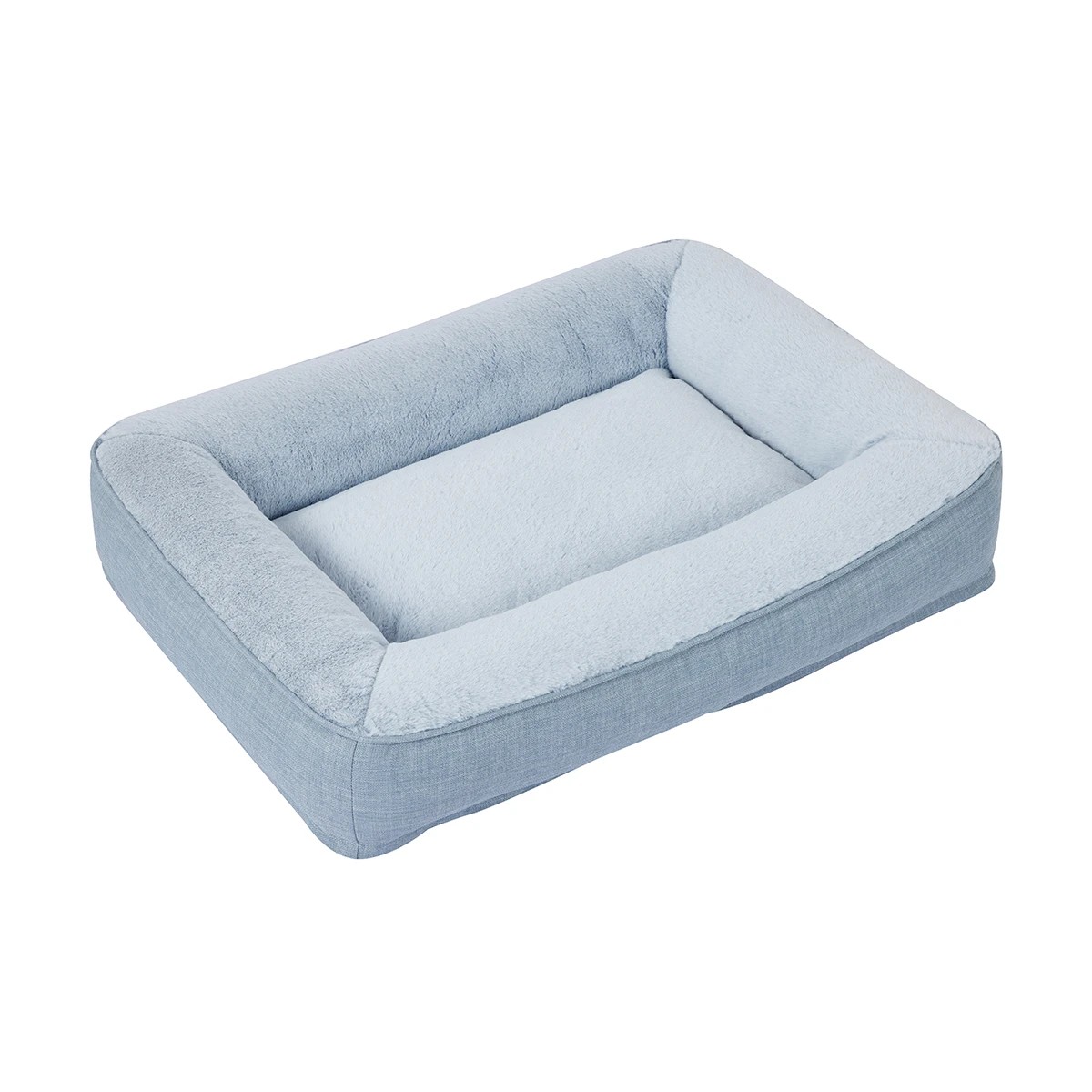 4 Self-Warming Luxe Lounge Pet Bed - Light Grey, 4 of 8