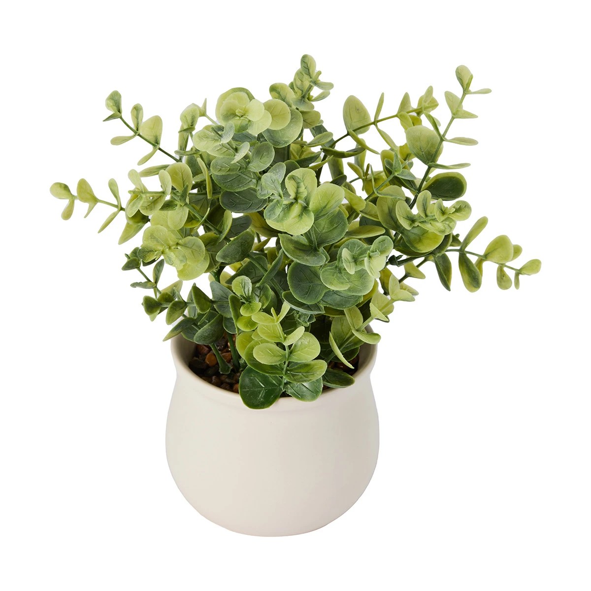 2 Artificial Dollar Gum Eucalyptus in Pot, 2 of 6