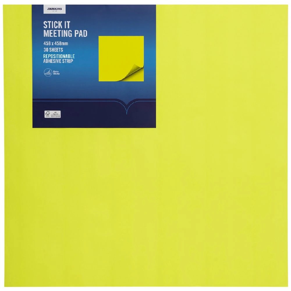 1 J.Burrows Stick It Meeting Pad 458 X 458 mm, 1 of 2