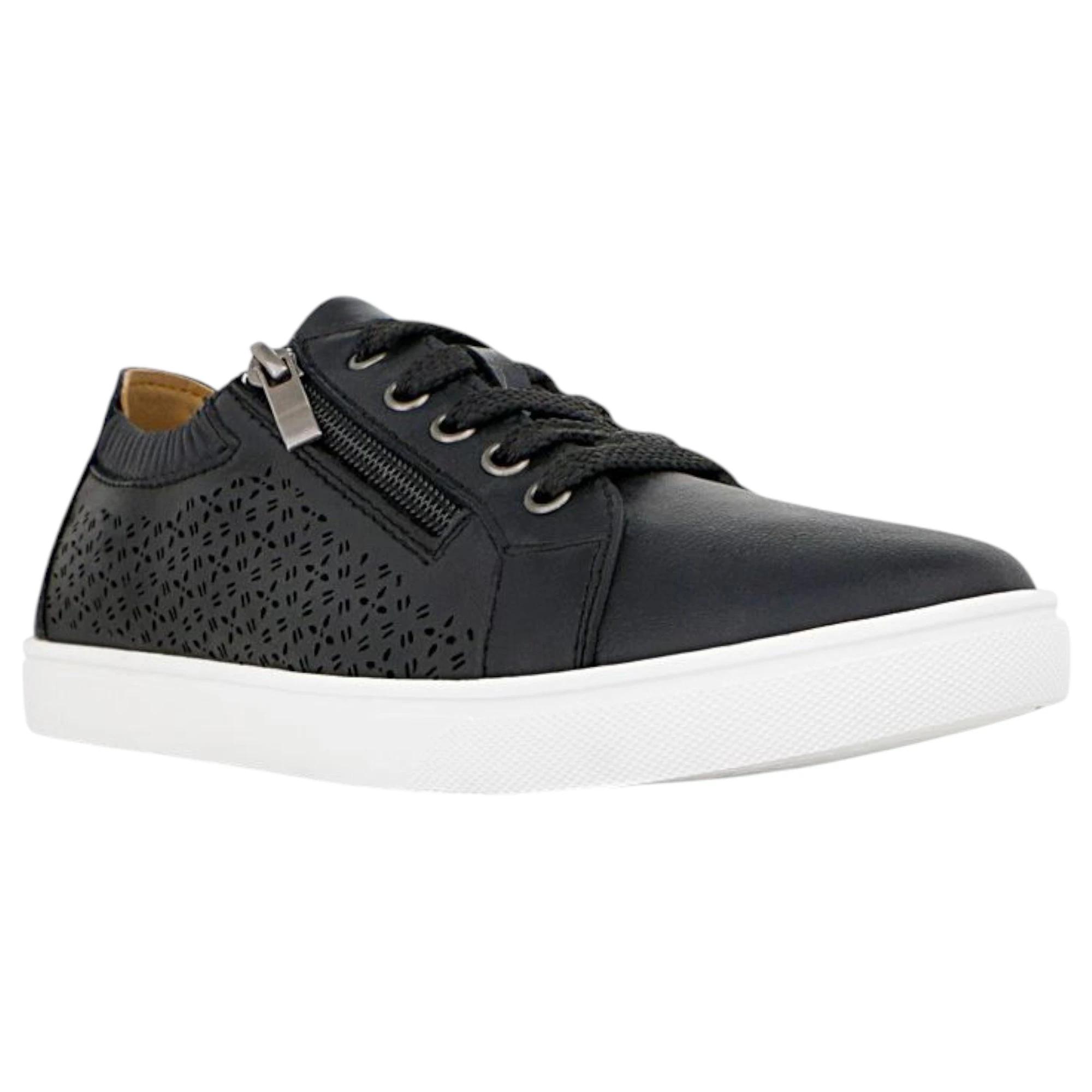2 Natural Comfort Womens Serpho Sneaker Shoes BLACK, 2 of 3