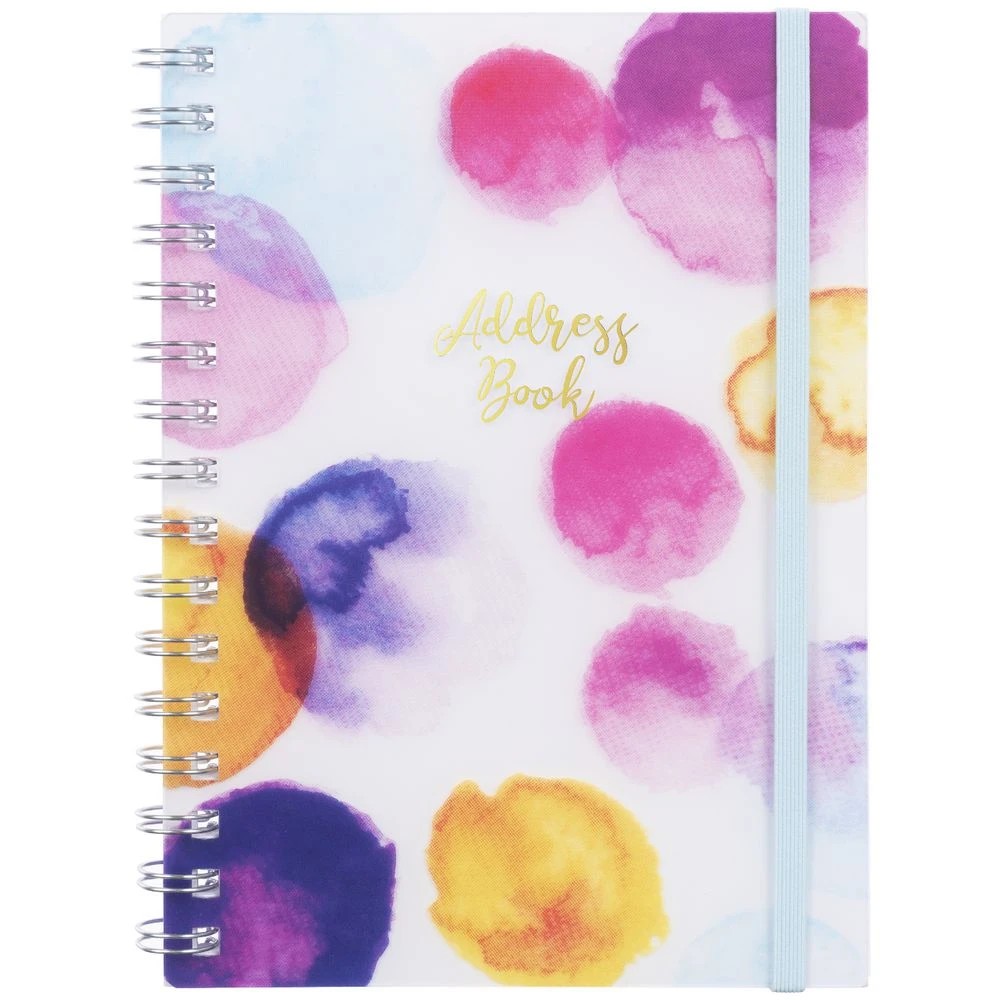 2 J.Burrows A5 Address Book 144 Page Paint Dots, 2 of 3