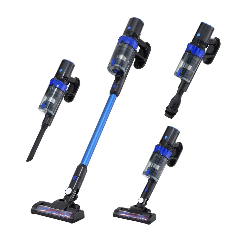 1 Devanti Stick Vacuum Cleaner Brushless Cordless 350W - Blue, 1 of 8