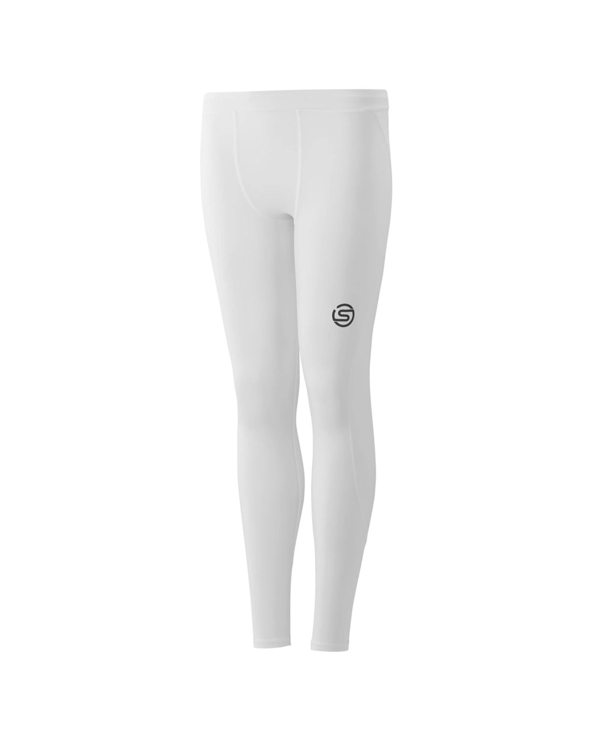 1 Skins Compression Youth Series 1 Activewear Long Tight Sky WHITE, 1 of 2