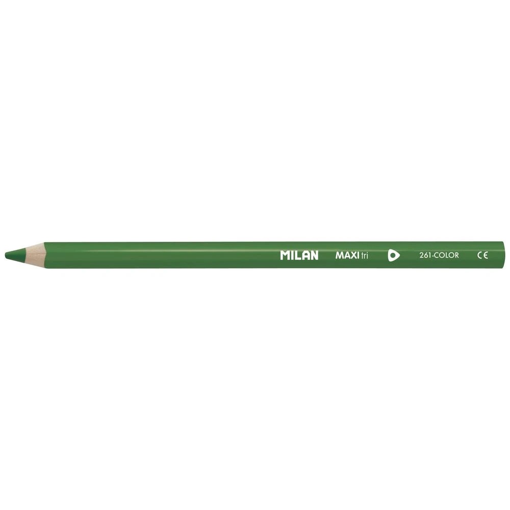 3 Milan Maxi Triangular Coloured Pencils Assorted 12 Pack, 3 of 3
