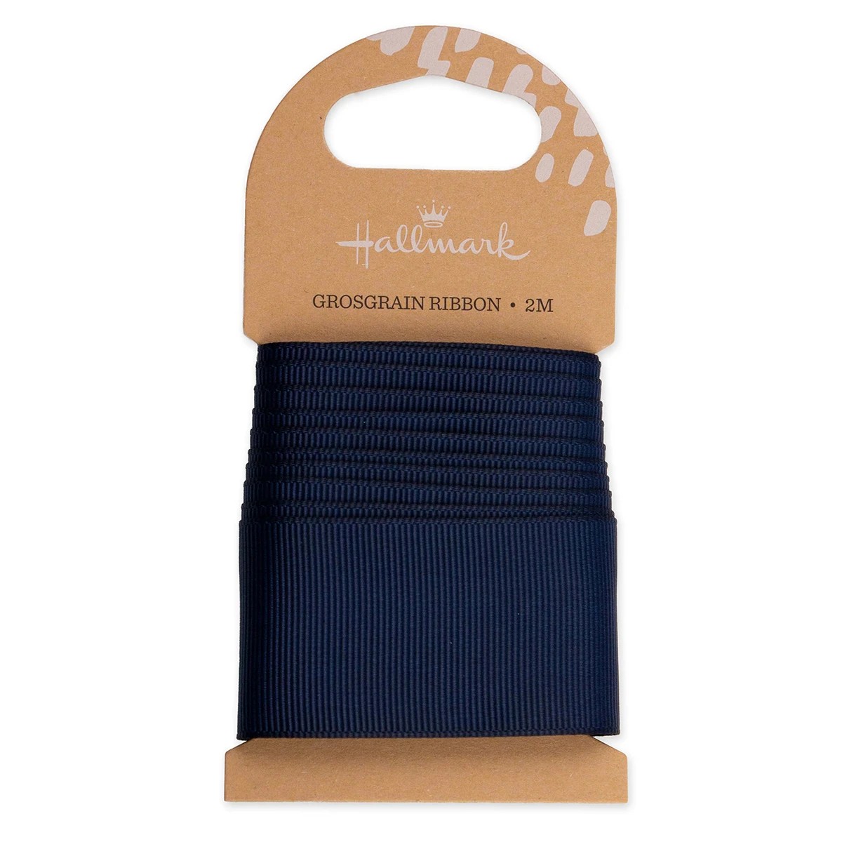 1 2m Hallmark Grosgrain Wide Ribbon - Navy Blue, 1 of 2