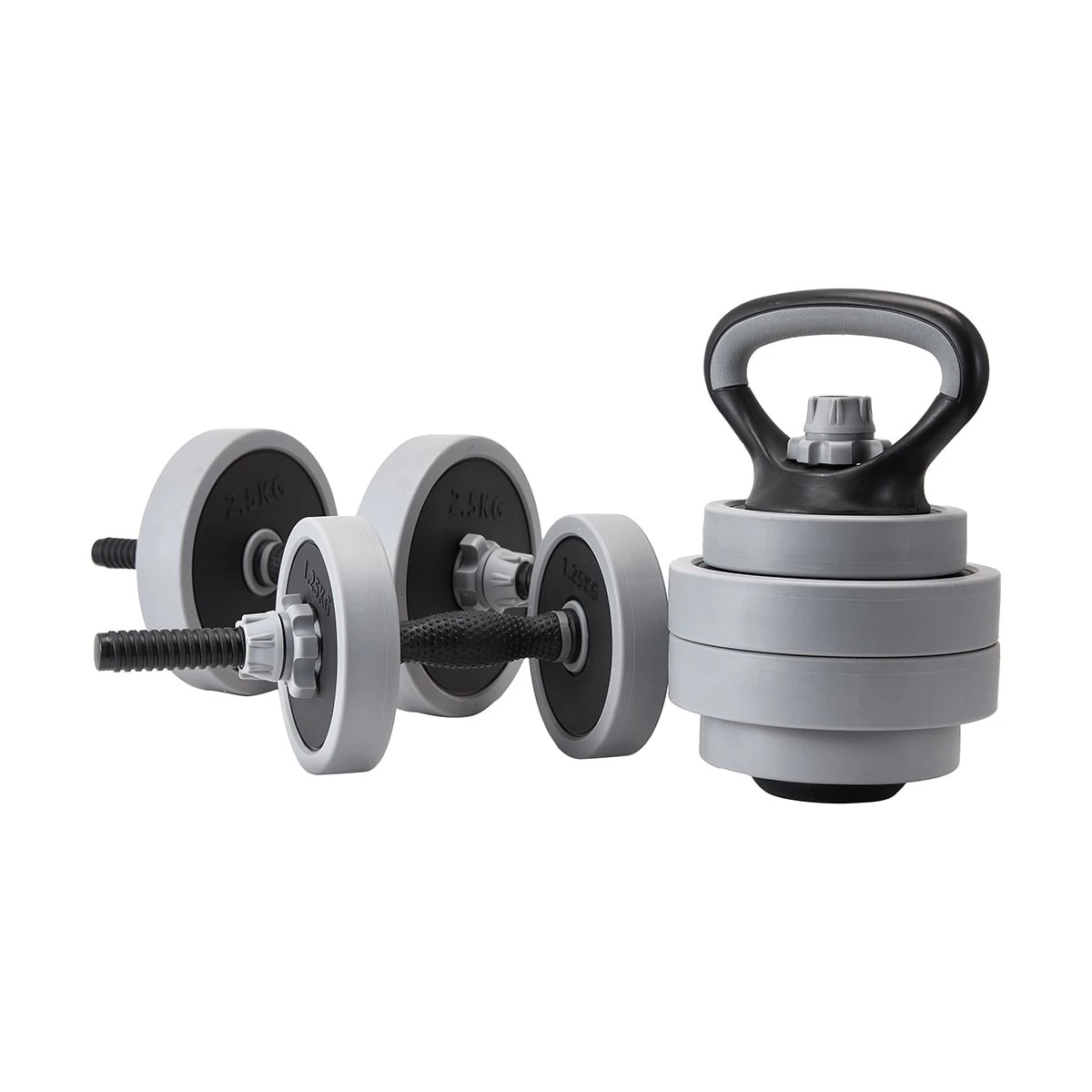 1 15kg Adjustable Kettlebell and Dumbbell Set, 1 of 10