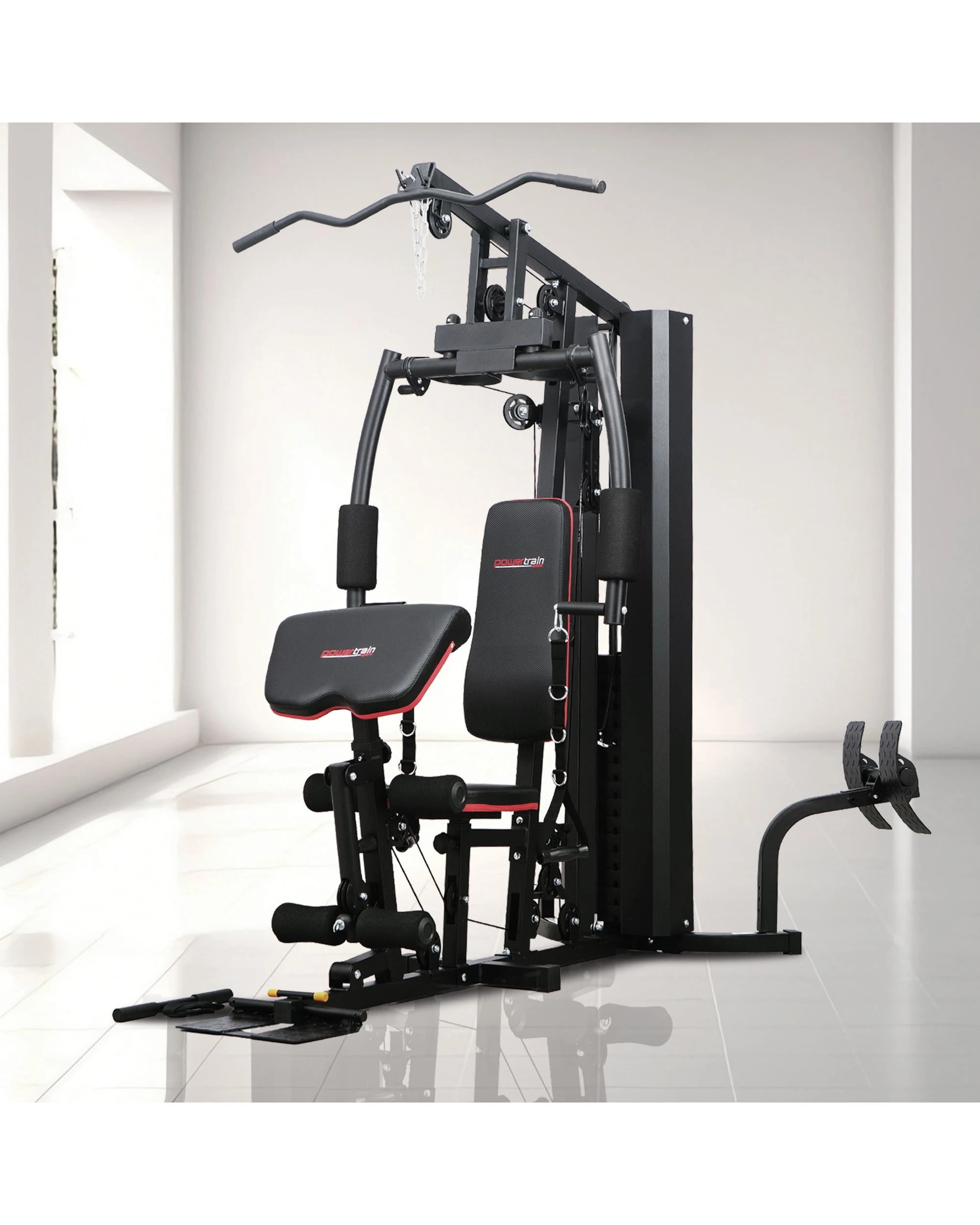 2 Powertrain JX-89 Multi Station Home Gym 68kg Weight Cable Machine, 2 of 9
