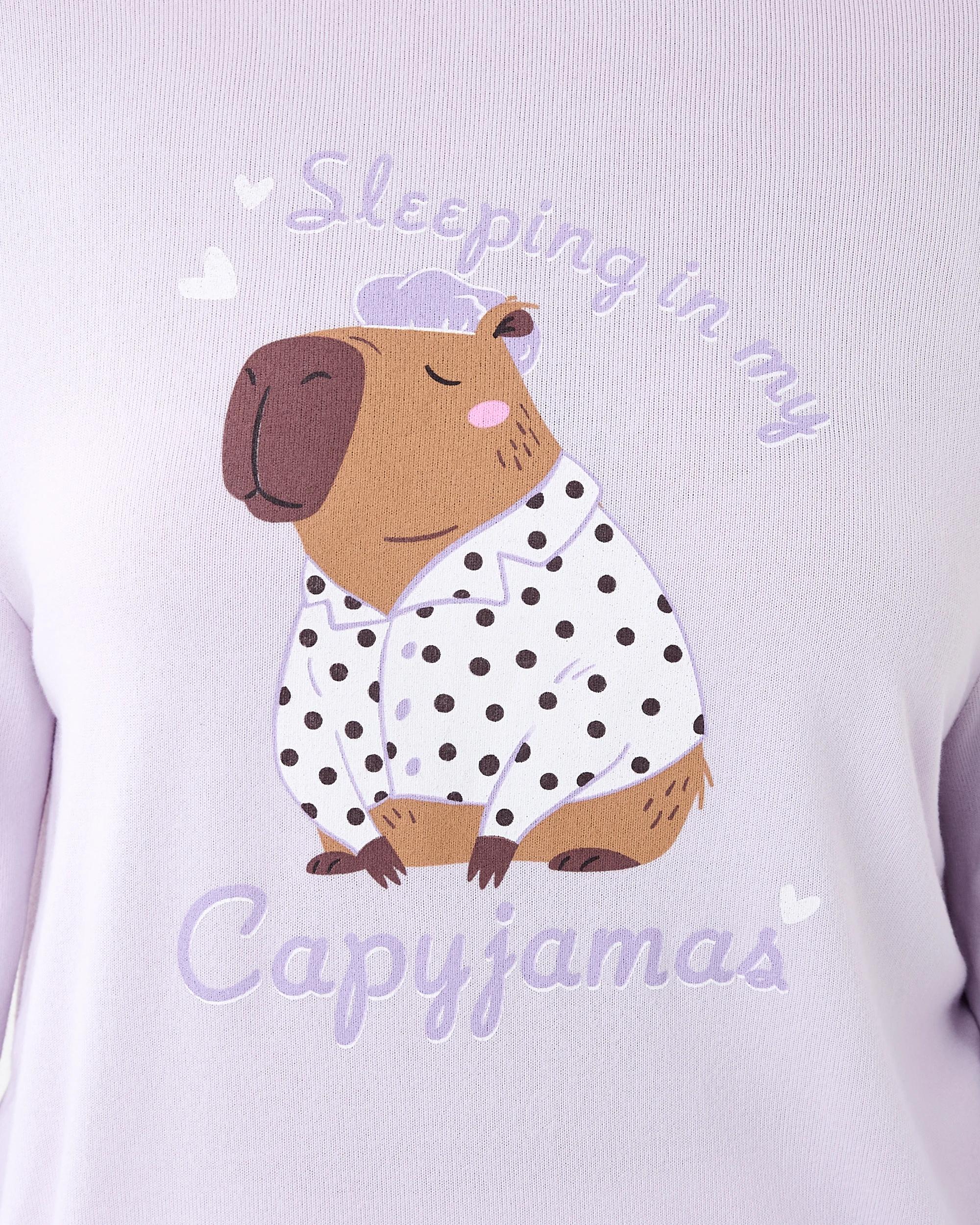 6 Long Sleeve Super Soft Pyjama Set Capyjamas, 6 of 8