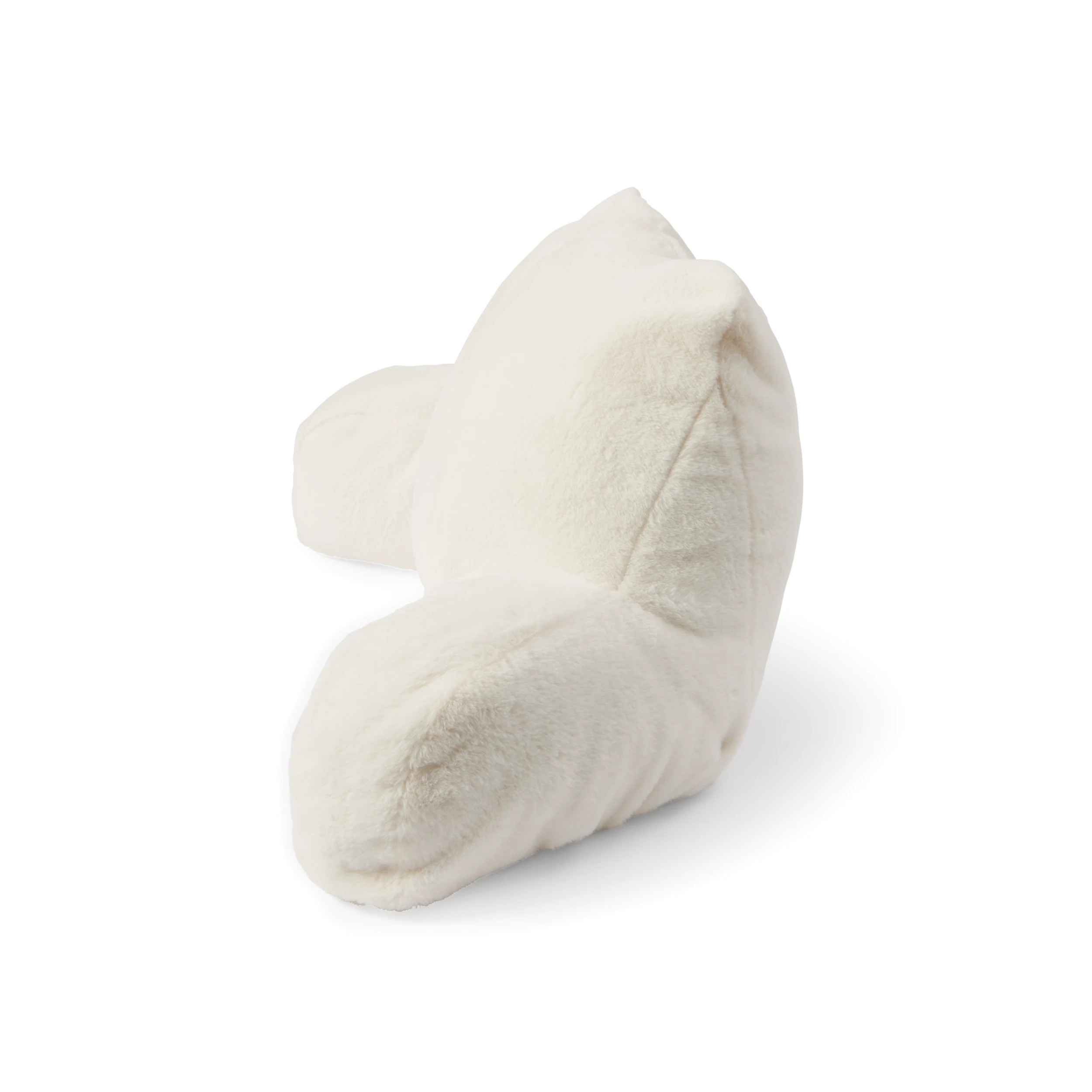5 Faux Fur Back Rest Pillow - White, 5 of 9