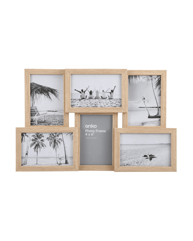 Photo Frame 4in. x 6in. Collage Cluster Oak 