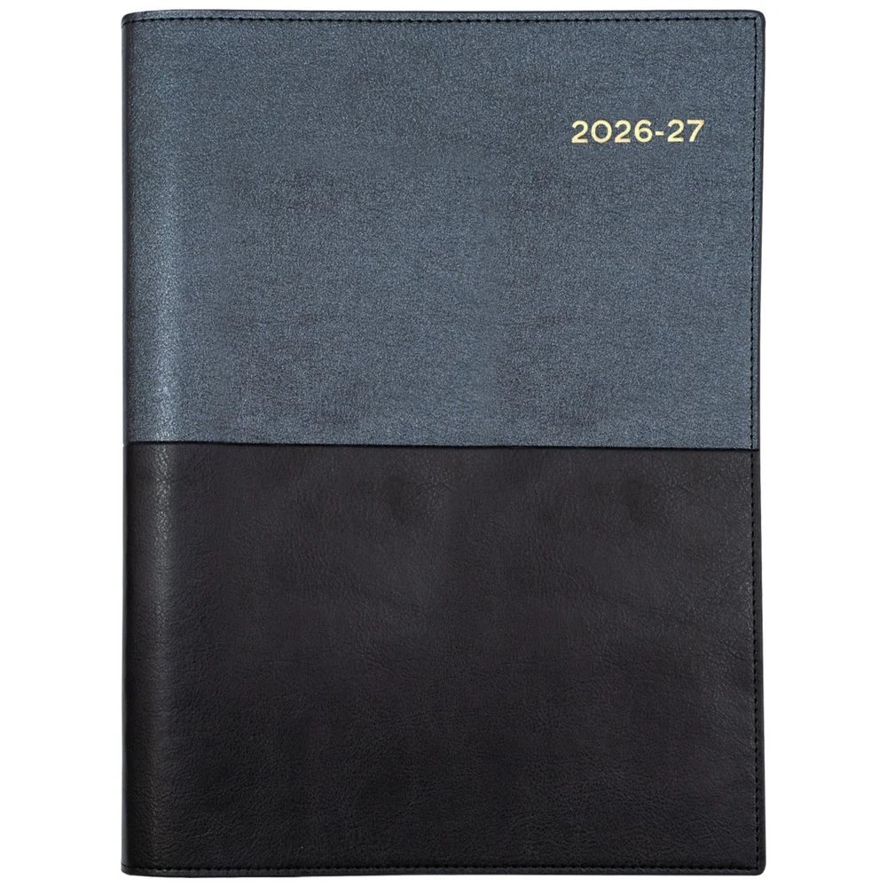 1 Collins A5 Day to Page Vanessa FY26/27 Diary Black, 1 of 4