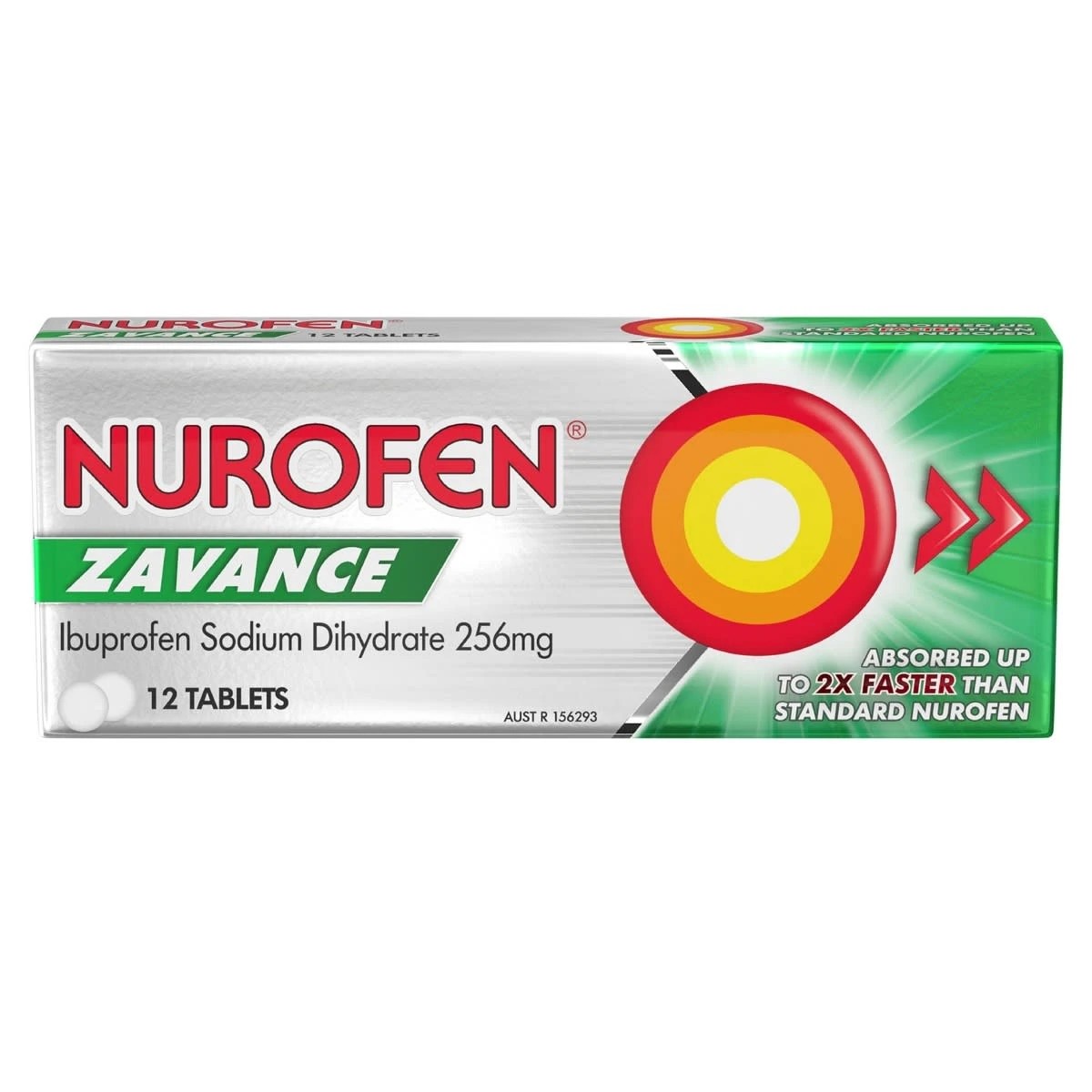 3 12 Pack Nurofen Zavance Ibuprofen Pain Relief Tablets 256mg, 3 of 9