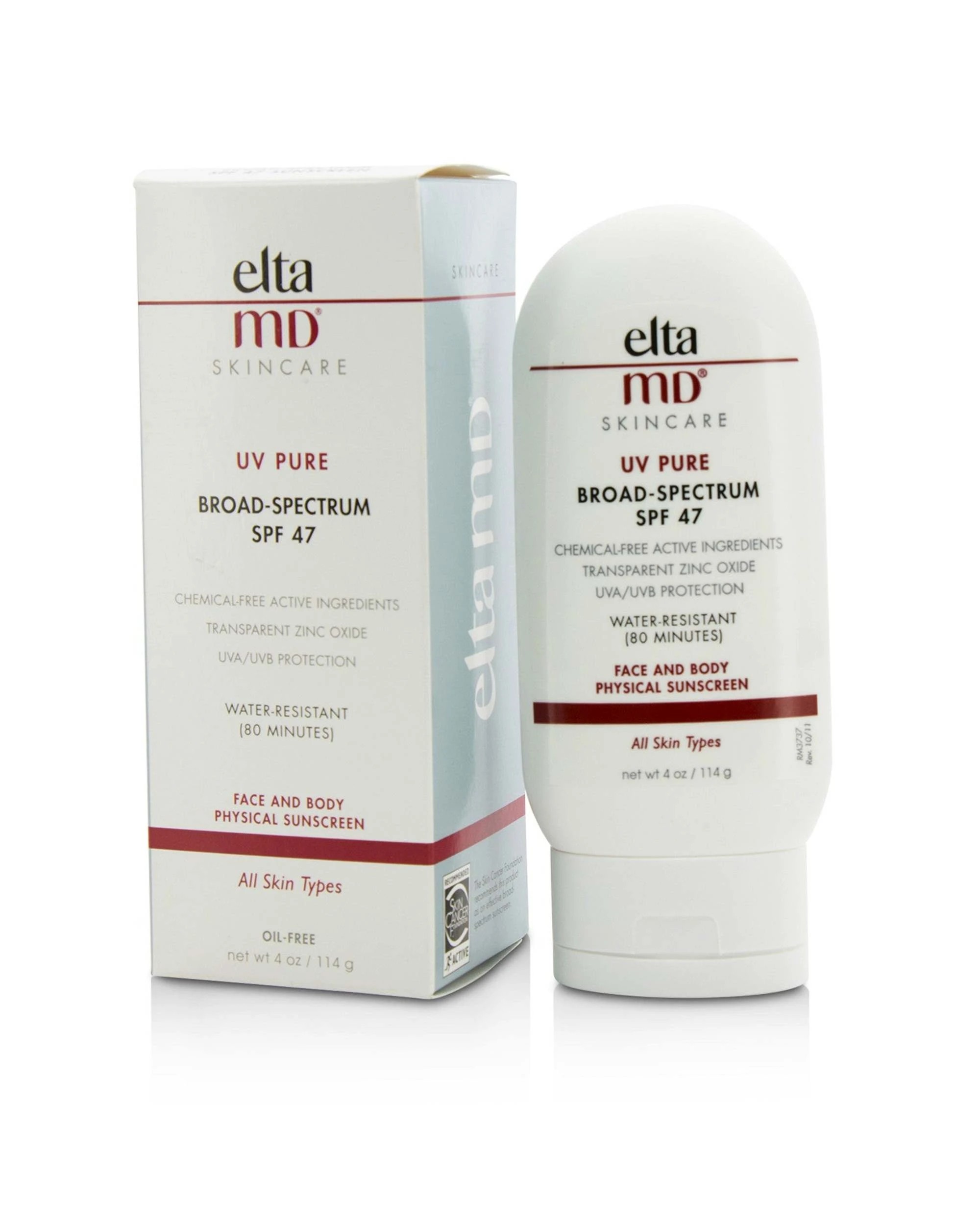 1 EltaMD UV Pure Water-Resistant Face & Body Physical Sunscreen SPF 47  114g/4oz, 1 of 3