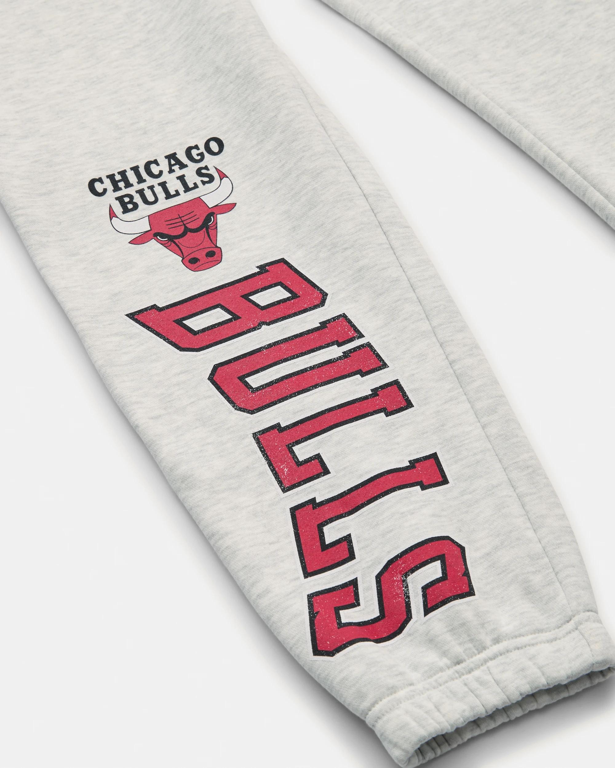 3 Official NBA Adult Lounge Trackpants WHITE MARLE BULLS, 3 of 7