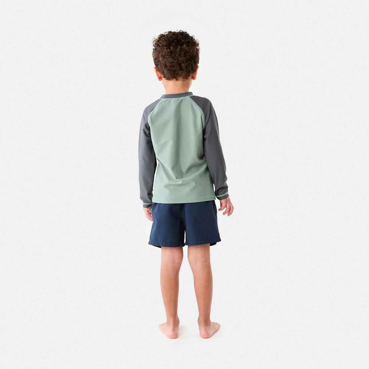 6 Printed Long Sleeve Rash Vest SURF LIFE GREEN, 6 of 6