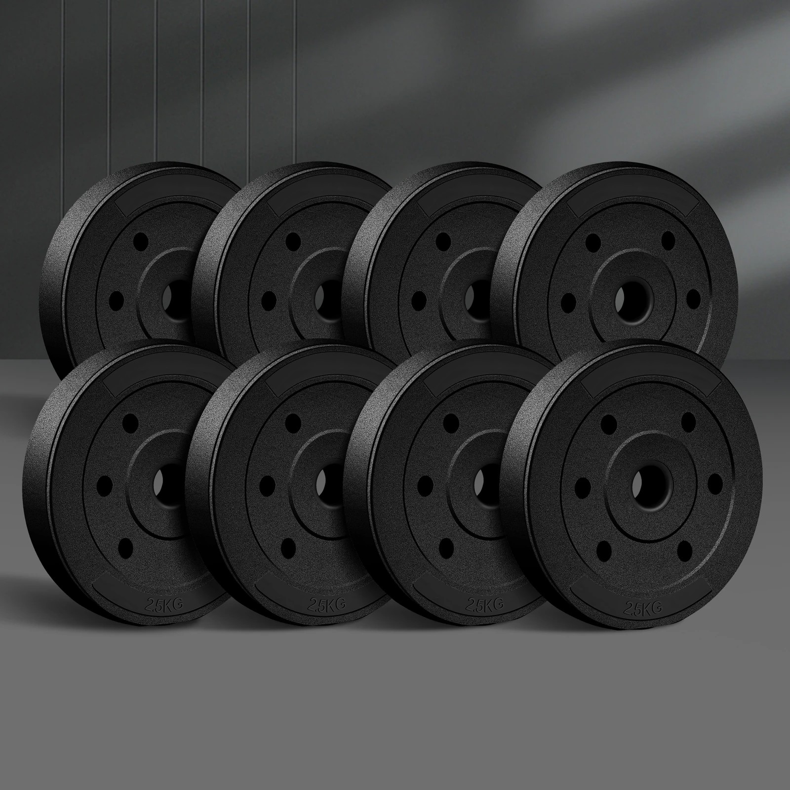 2 Black Lord Weight Plate Set Barbell Dumbbell Weight 20kg, 2 of 3