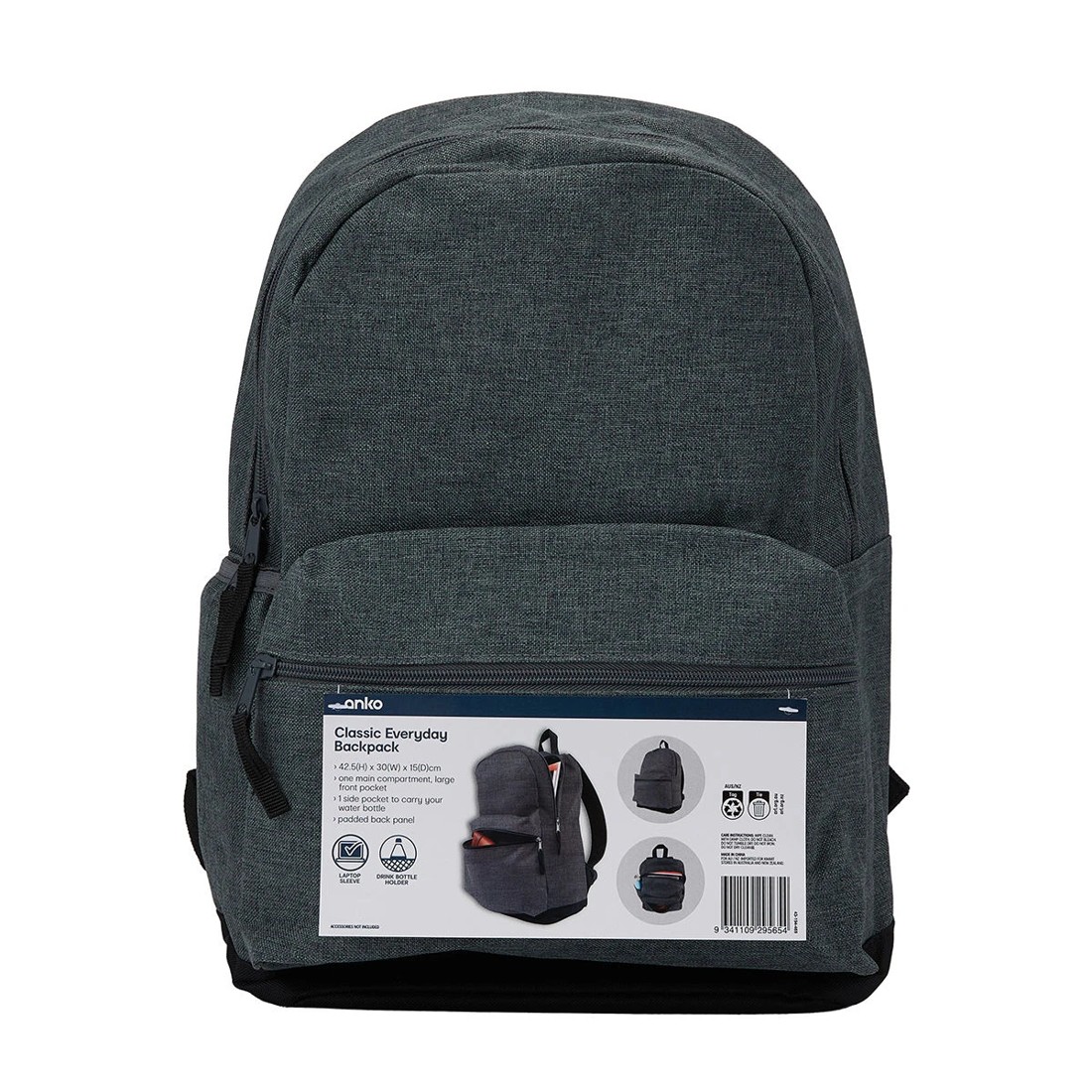 6 12.4L Classic Everyday Backpack - Grey, 6 of 6
