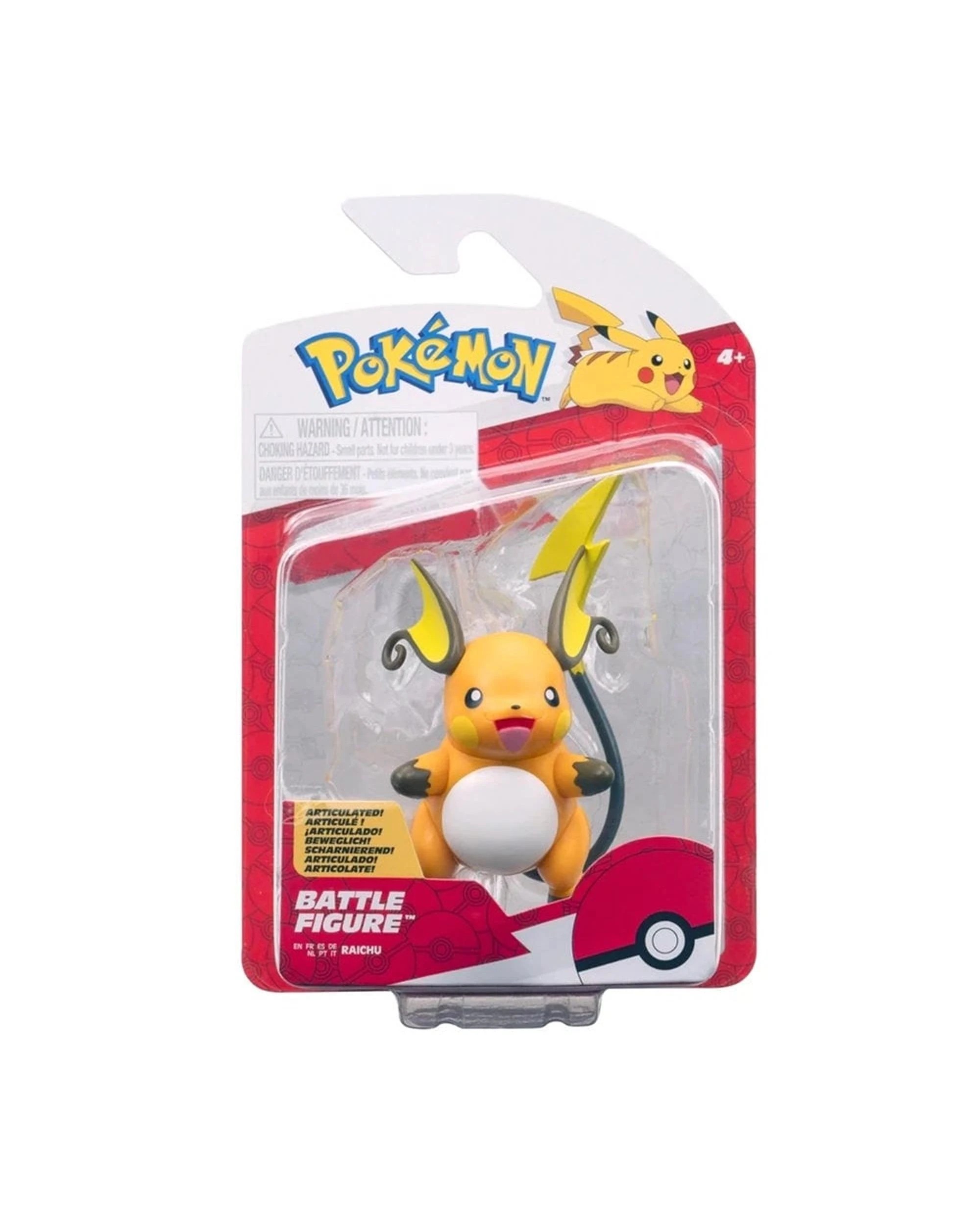 1 Pokemon Battle Figure Raichu Action Figure, 1 of 3