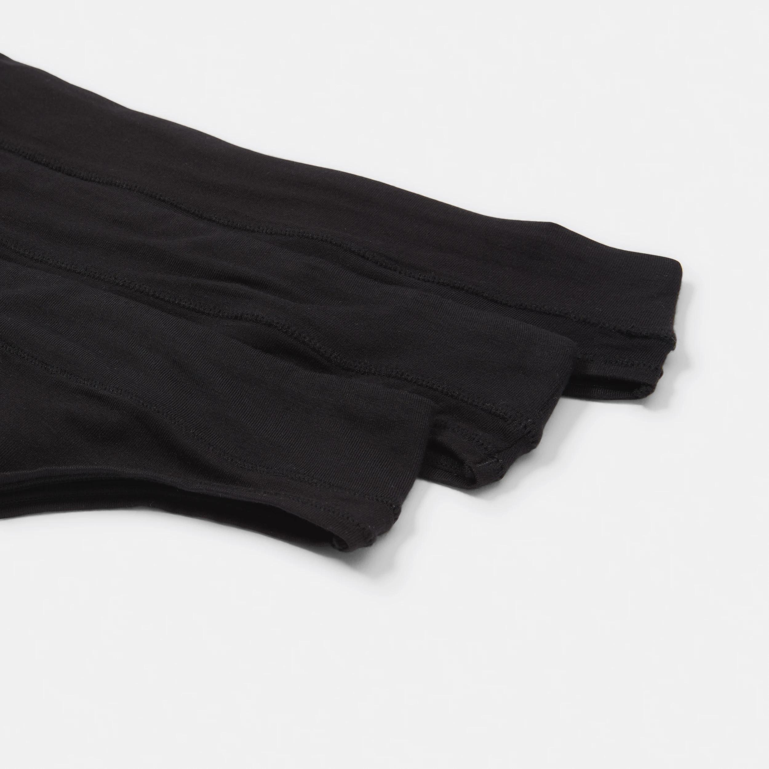 3 3 Pack Bamboo Blend Cheeky Bikini Briefs Black, 3 of 6