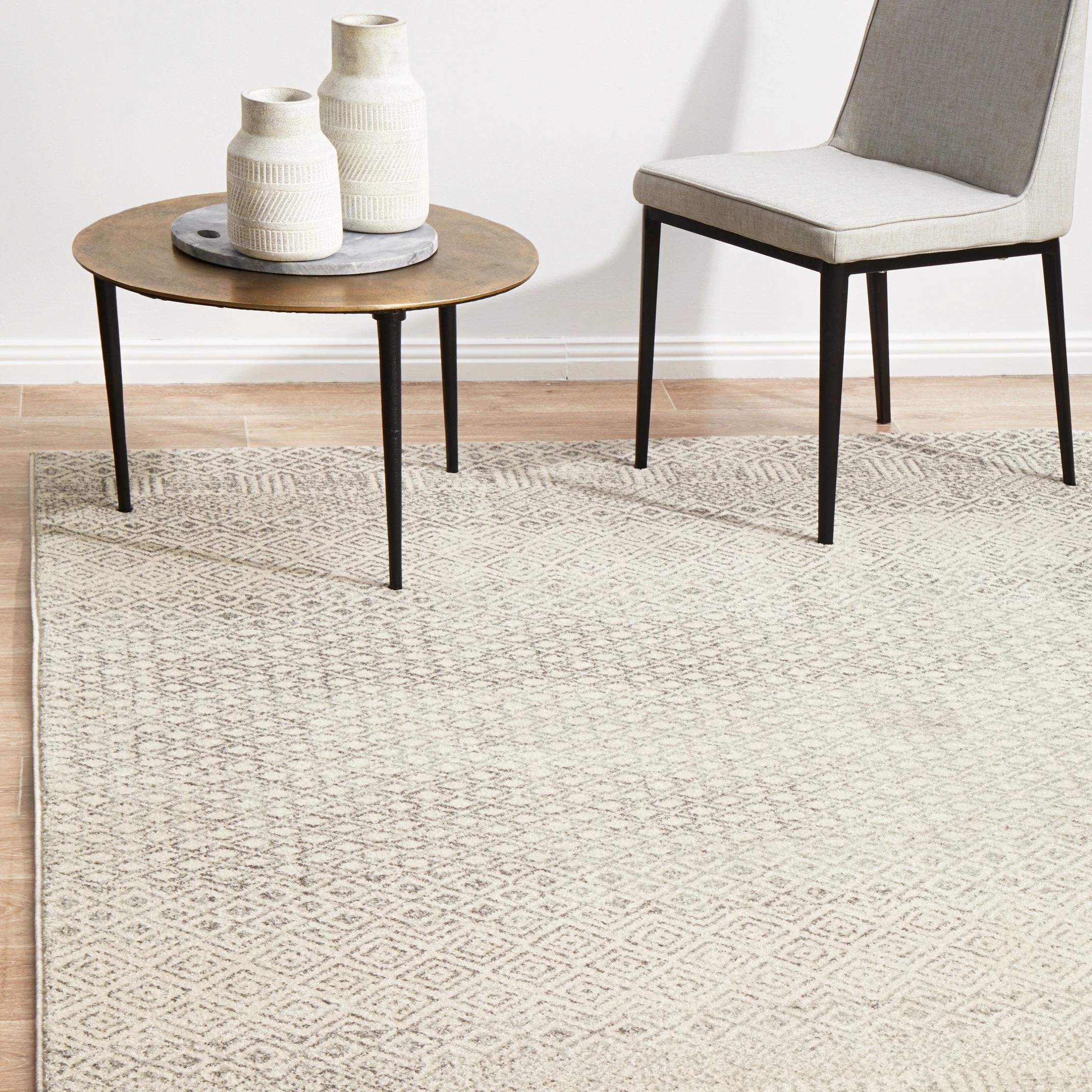 2 Common Ground Rugs Encore 265 330x240cm - Extra Large Floor Rug - Silver, 2 of 9