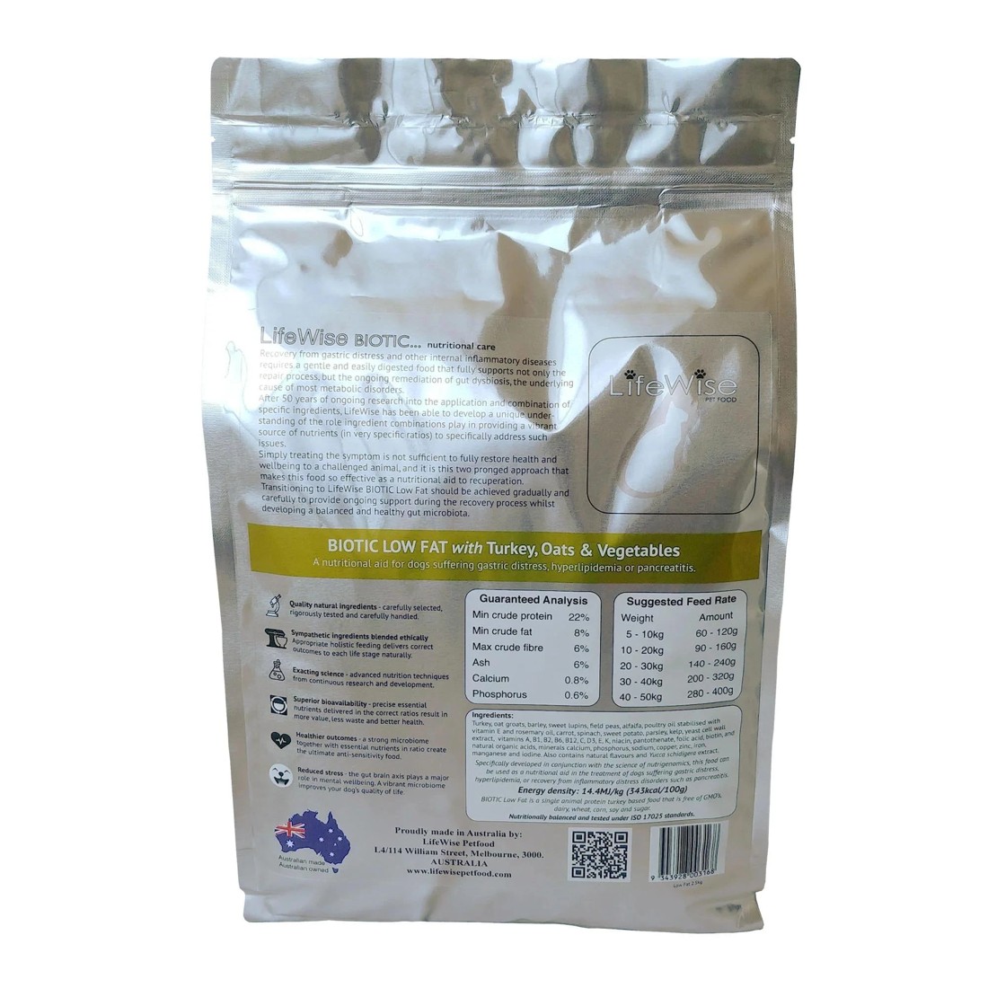 2 Lifewise Biotic Low Fat With Turkey Oats And Vegetable 13kg, 2 of 2