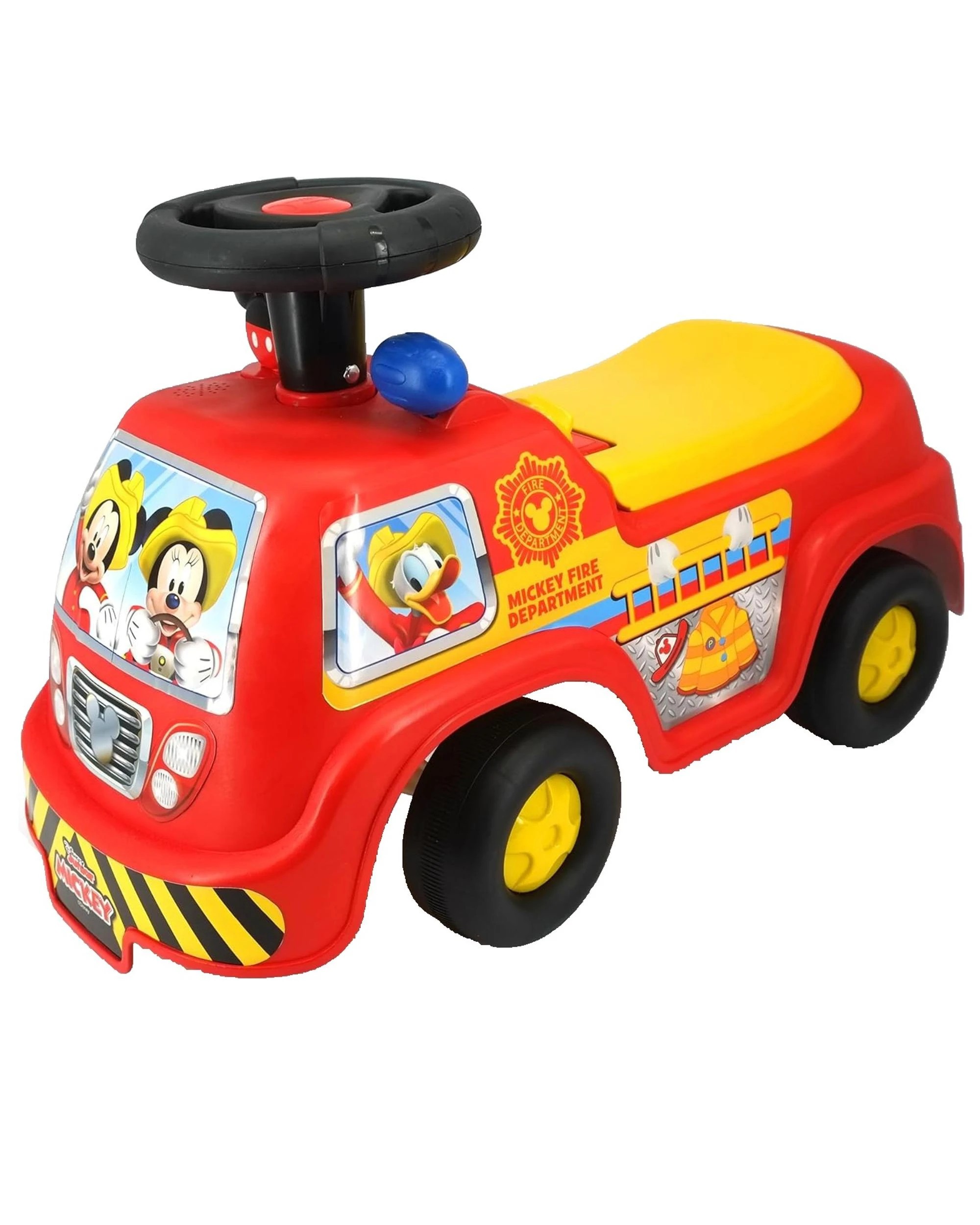1 Disney Lights N Sounds Mickey Firetruck Ride-On, 1 of 6
