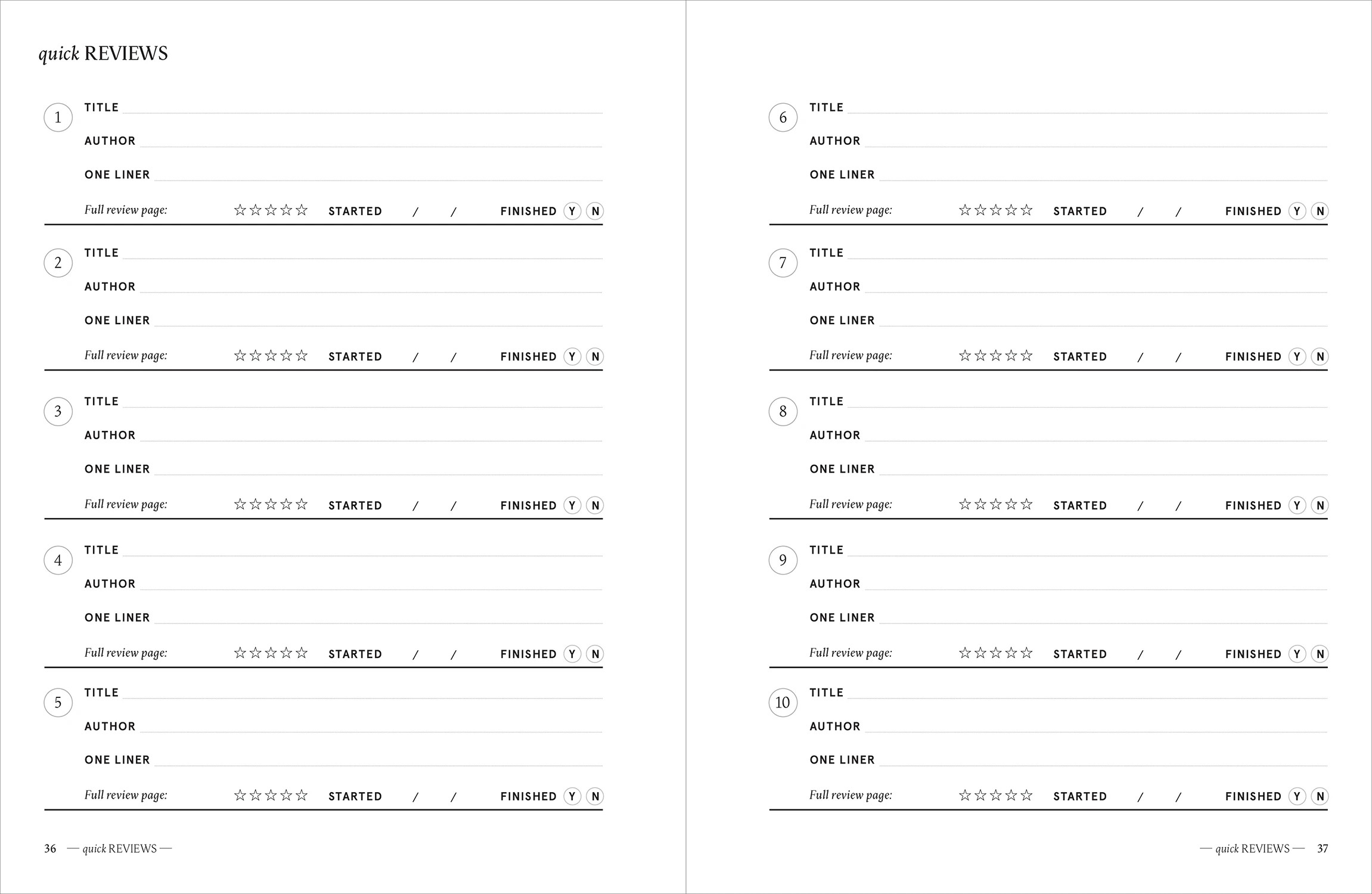 6 My Reading Journal - Book, 6 of 6