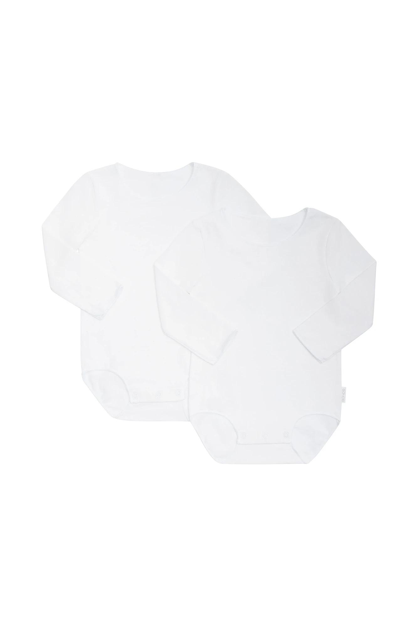 1 2 Pack Bonds Baby Wonderbodies Bodysuits WHITE, 1 of 4
