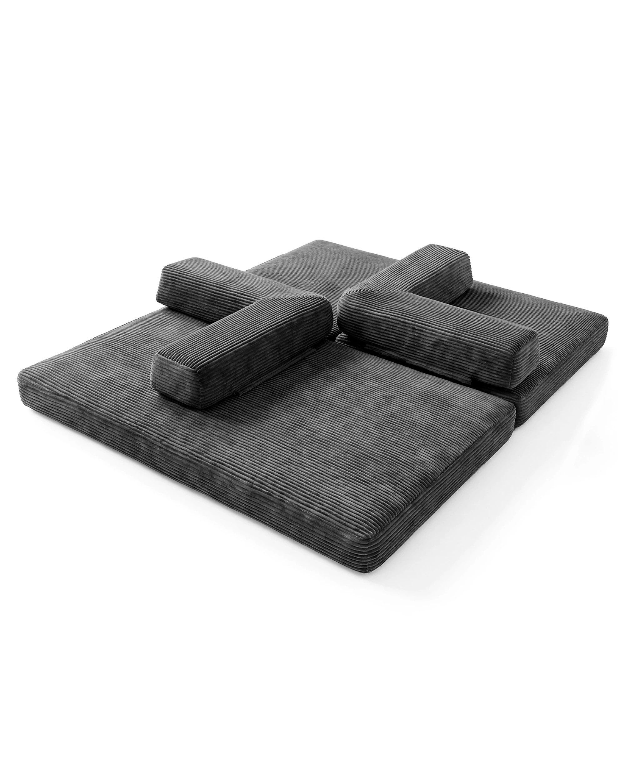 6 Advwin Folding Sofa Bed 5 in 1 Convertible Floor Loveseat, 6 of 7