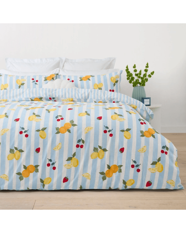 Sorrento Cotton Rich Reversible Quilt Cover Set - King