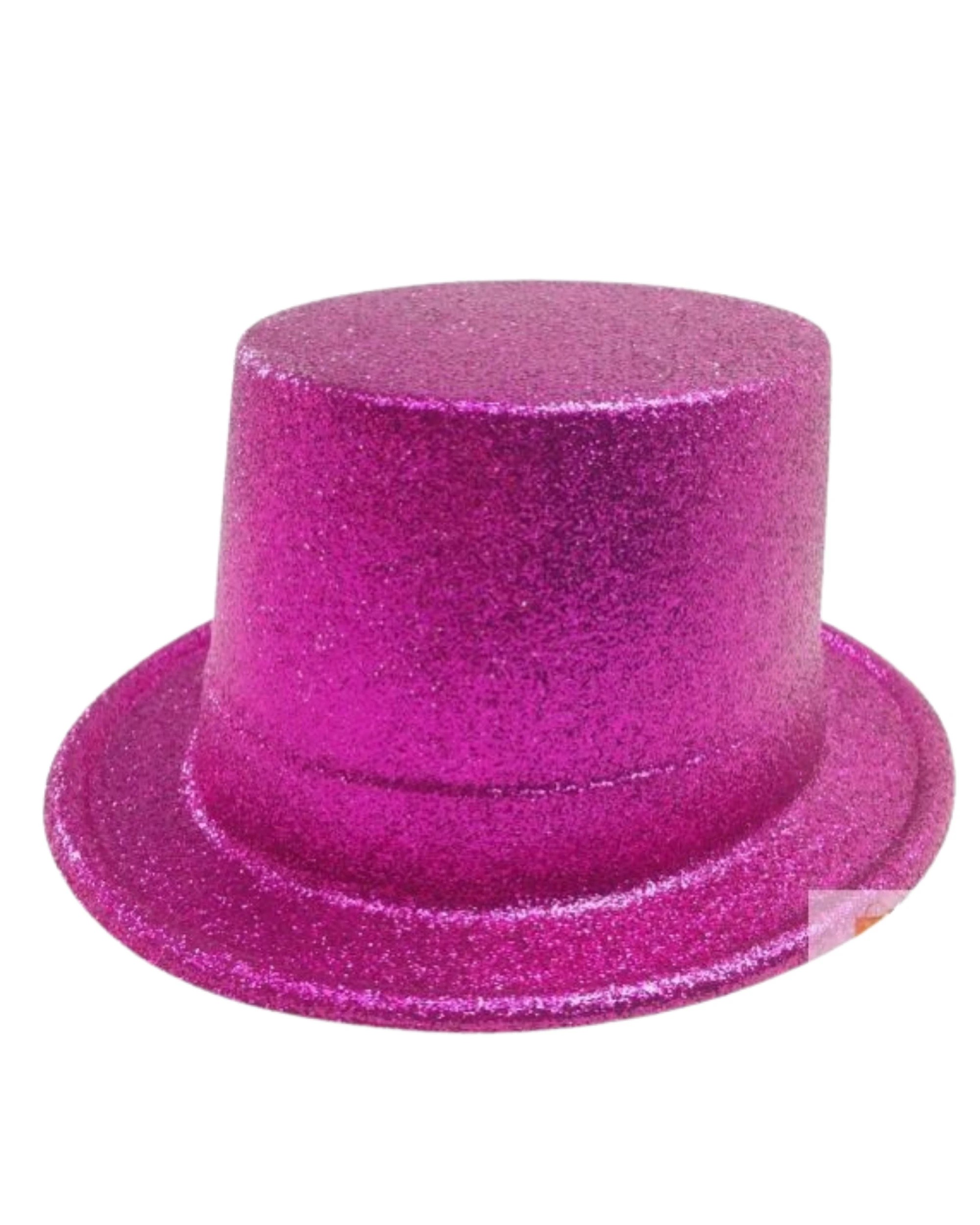 3 BR Costumes Glitter Top Hat Adult Costume Fancy Dress Party Plastic Tall Hat - Hot Pink, 3 of 3