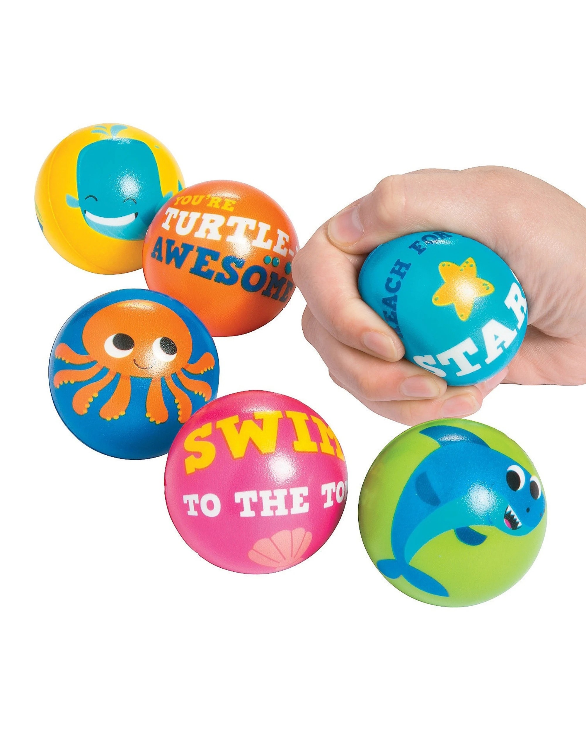 1 Partyrama Under the Sea Stress Balls Pack of 12, 1 of 1