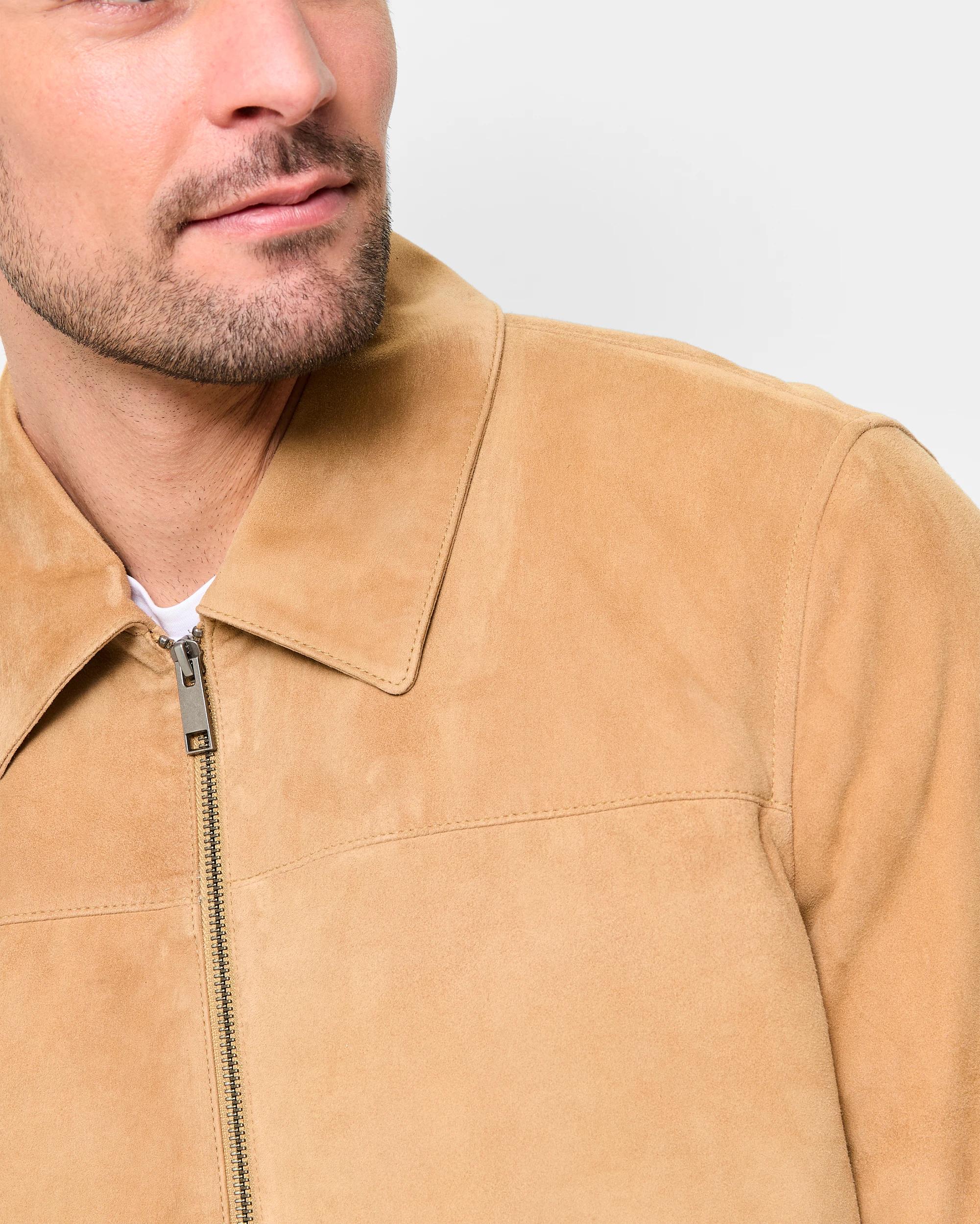 6 Genuine Suede Jacket - Preview CAMEL, 6 of 8