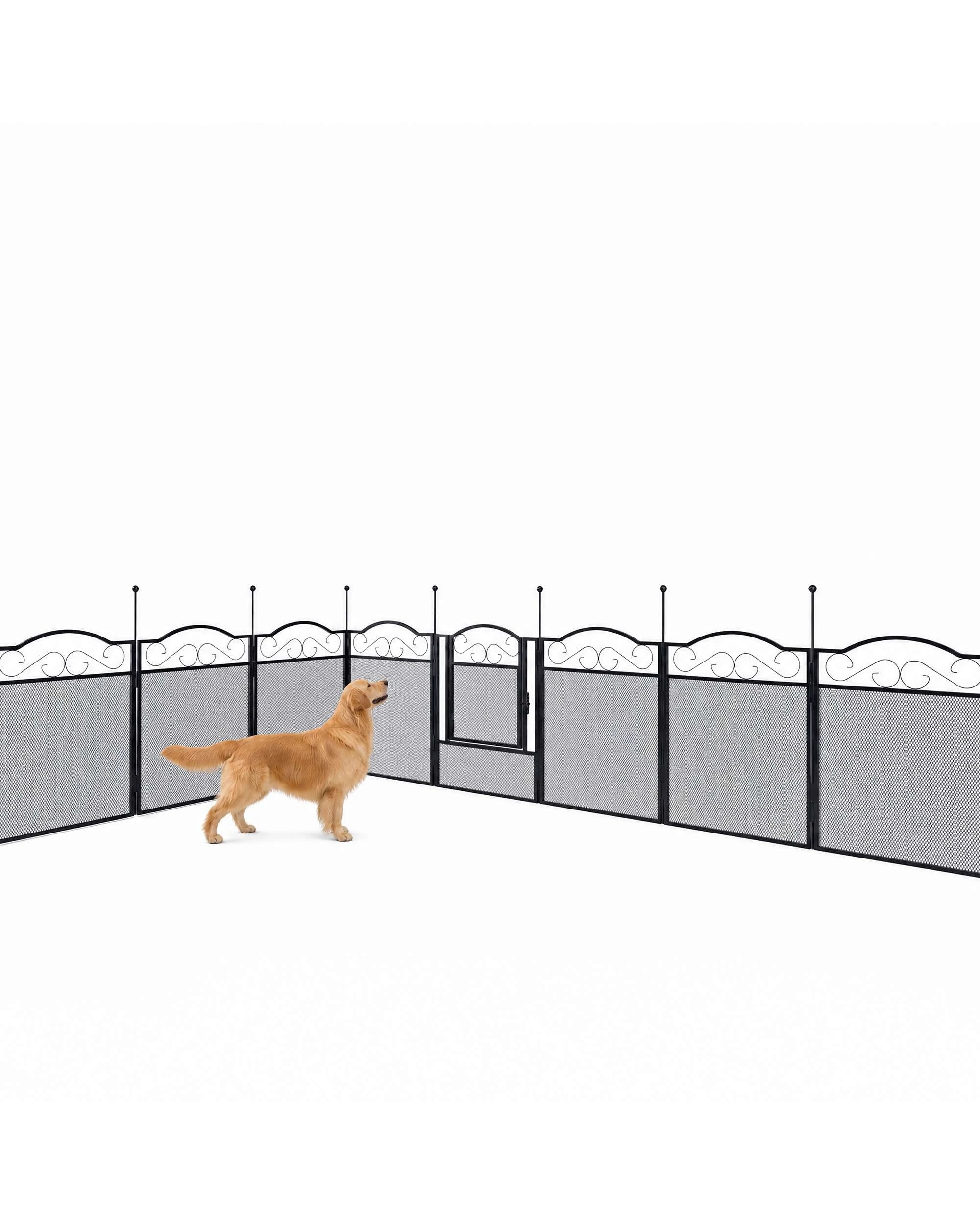 5 Advwin 8 Panel Pet Playpen Heavy-duty Dog Cage Pet Fence Pet Enclosure Cage, 5 of 9