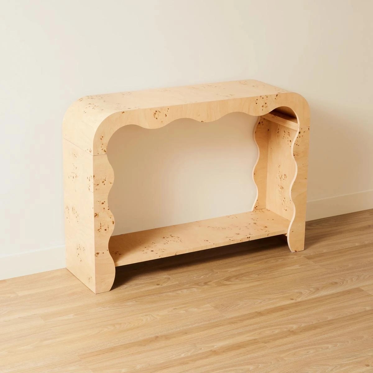 4 Burlwood Look Hall Table, 4 of 7