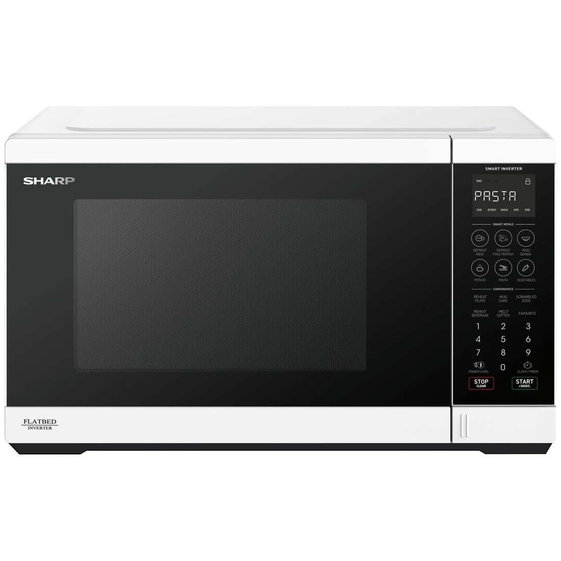 3 Sharp Flatbed 1200W Microwave White, 3 of 4