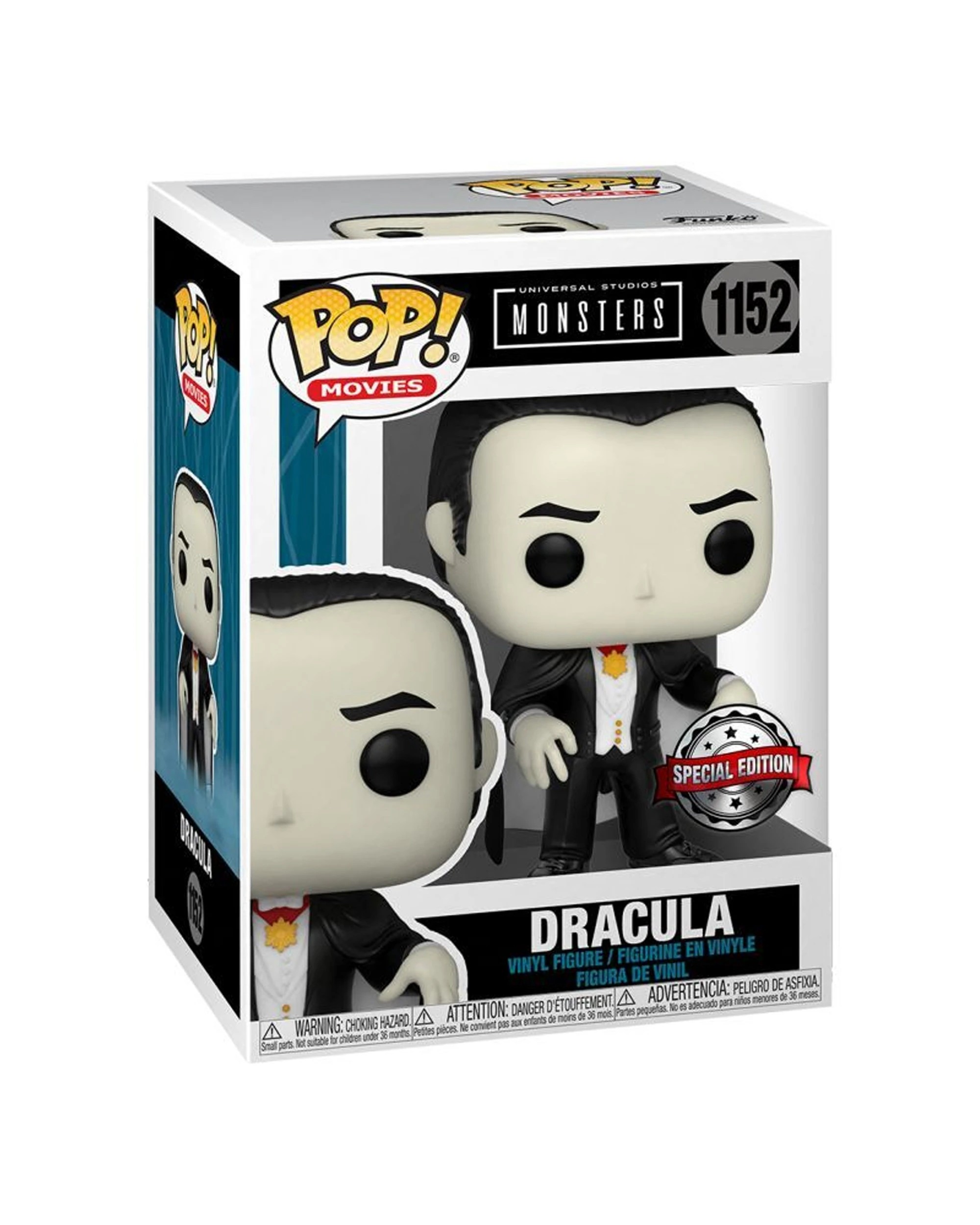 3 Pop Vinyl Figurine Universal Monsters - Dracula RS 10cm 1x Collectable - Plain, 3 of 3