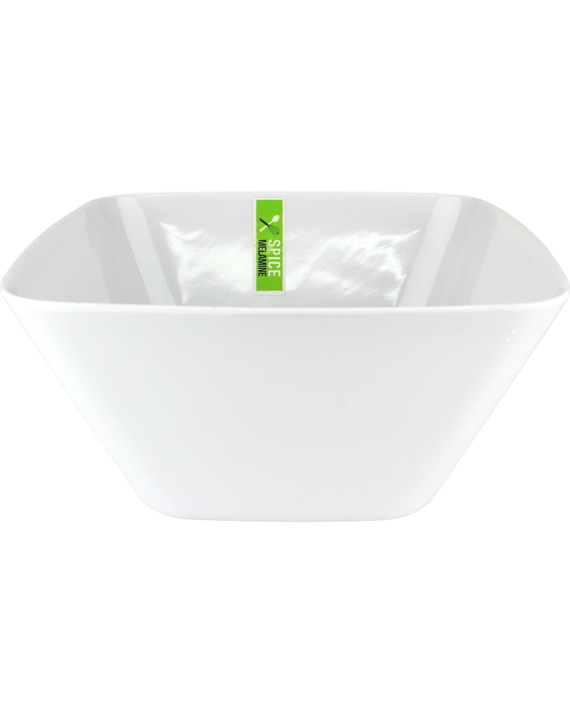 1 Durmaz Square Melamine Salad Bowl 24.5cm - White, 1 of 1