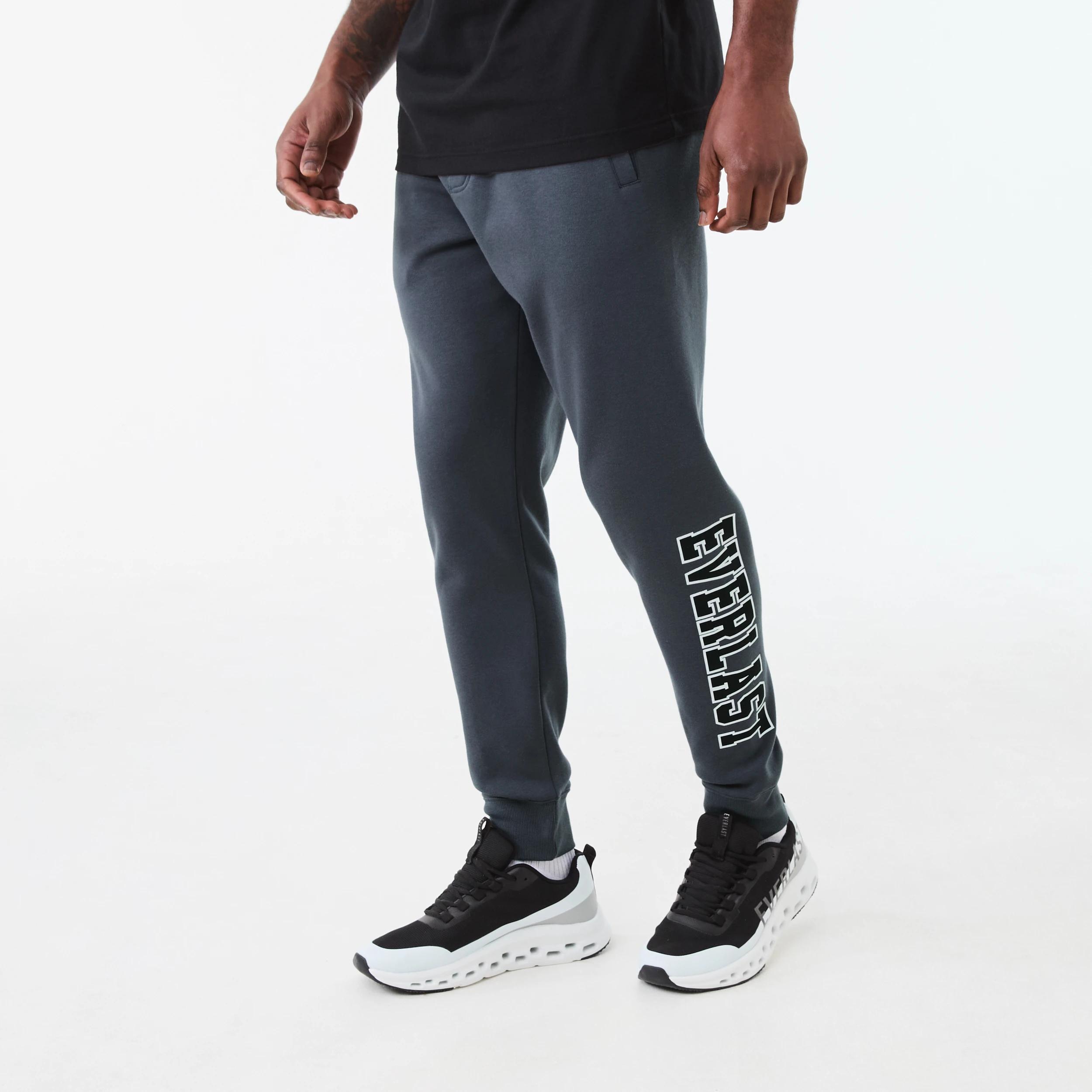 1 Everlast Mens Block Trackpants EVER ASH GREY, 1 of 7