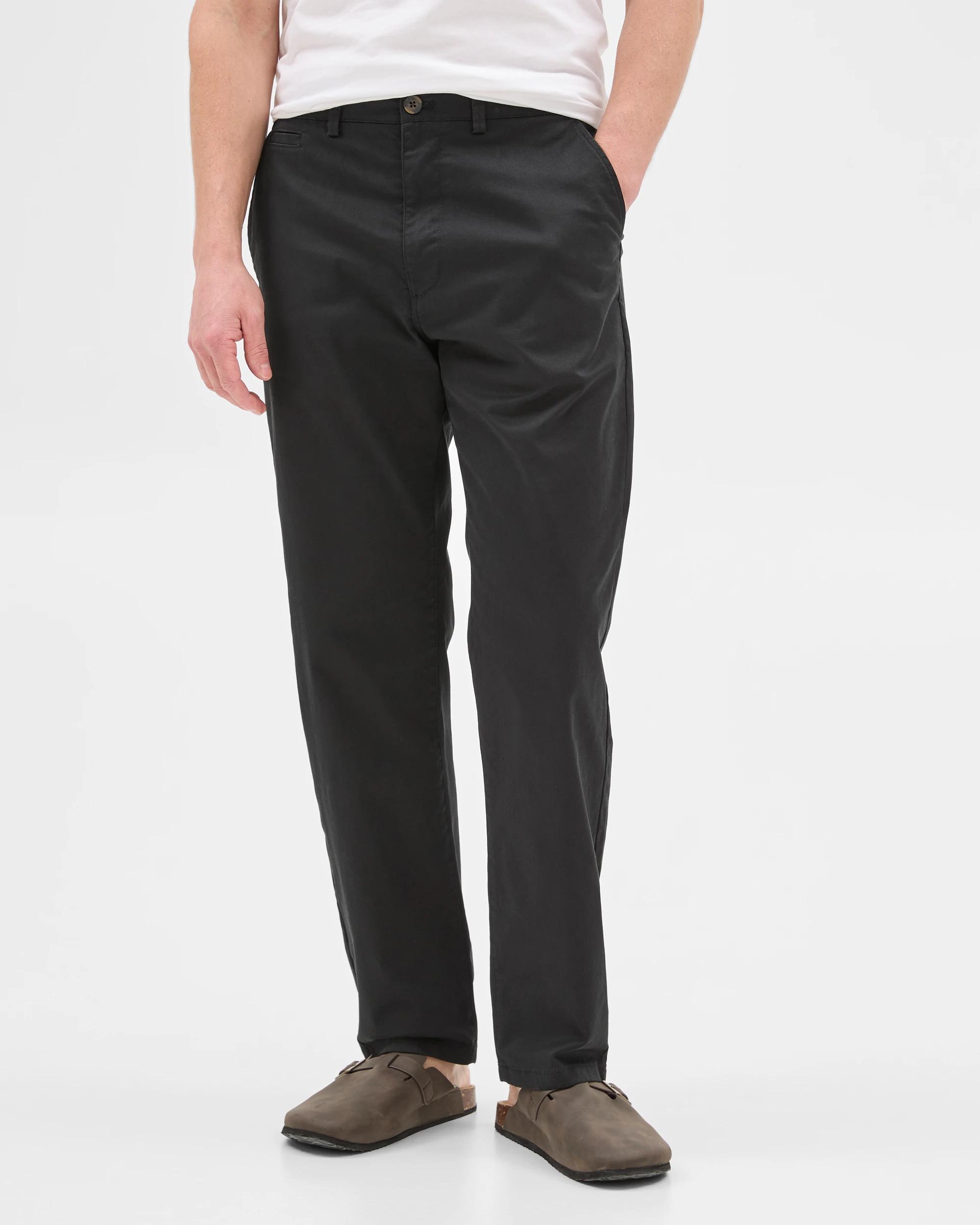 2 Target Australian Cotton Relaxed Fit Chino Pants BLACK, 2 of 6