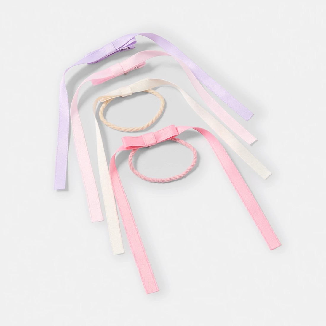 2 4 Pack Hair Clips and Ties - Pastel, 2 of 3