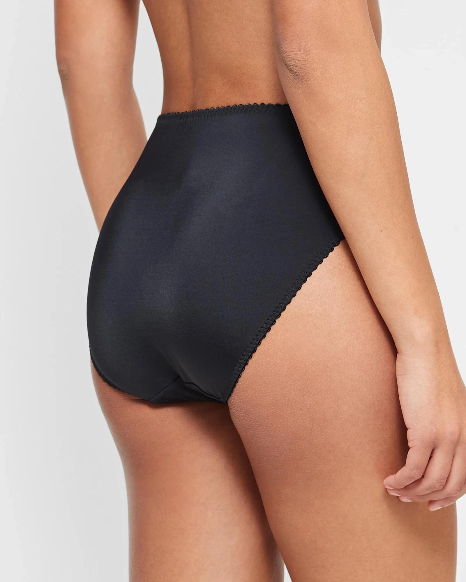 3 Target Woman High Cut Lace Briefs BLACK, 3 of 5