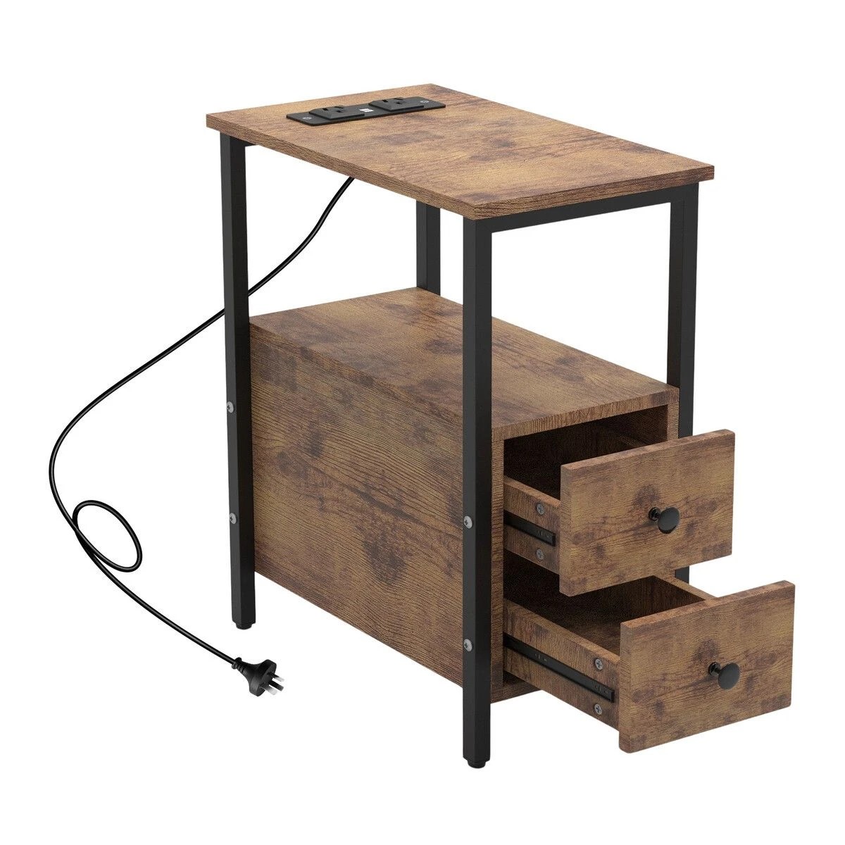 1 LUXSUITE Bedside Table Drawer Shelf Sofa Storage, 1 of 6