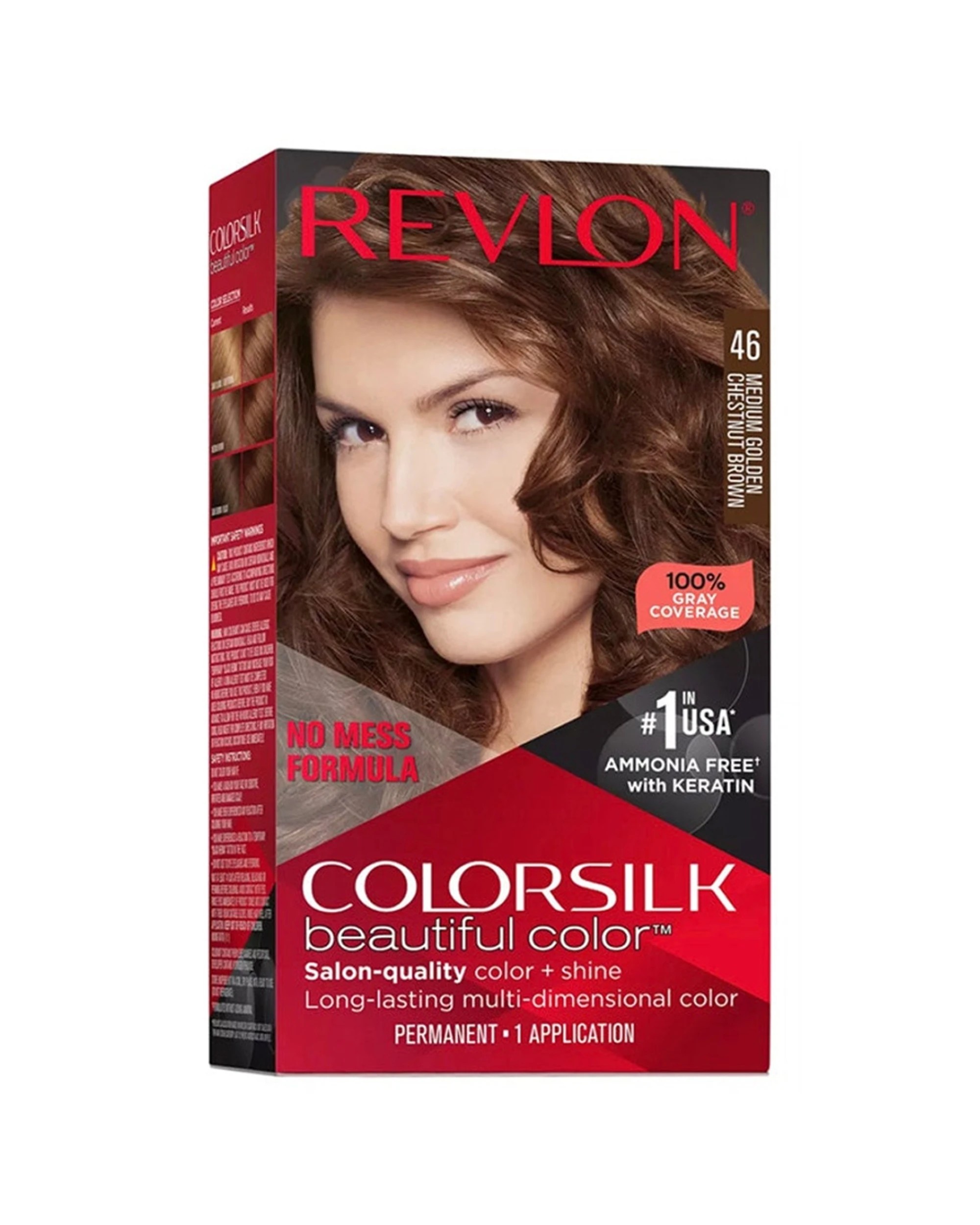 1 Revlon Colorsilk Beautiful Color 46 Chestnut Brown - Brown, 1 of 1