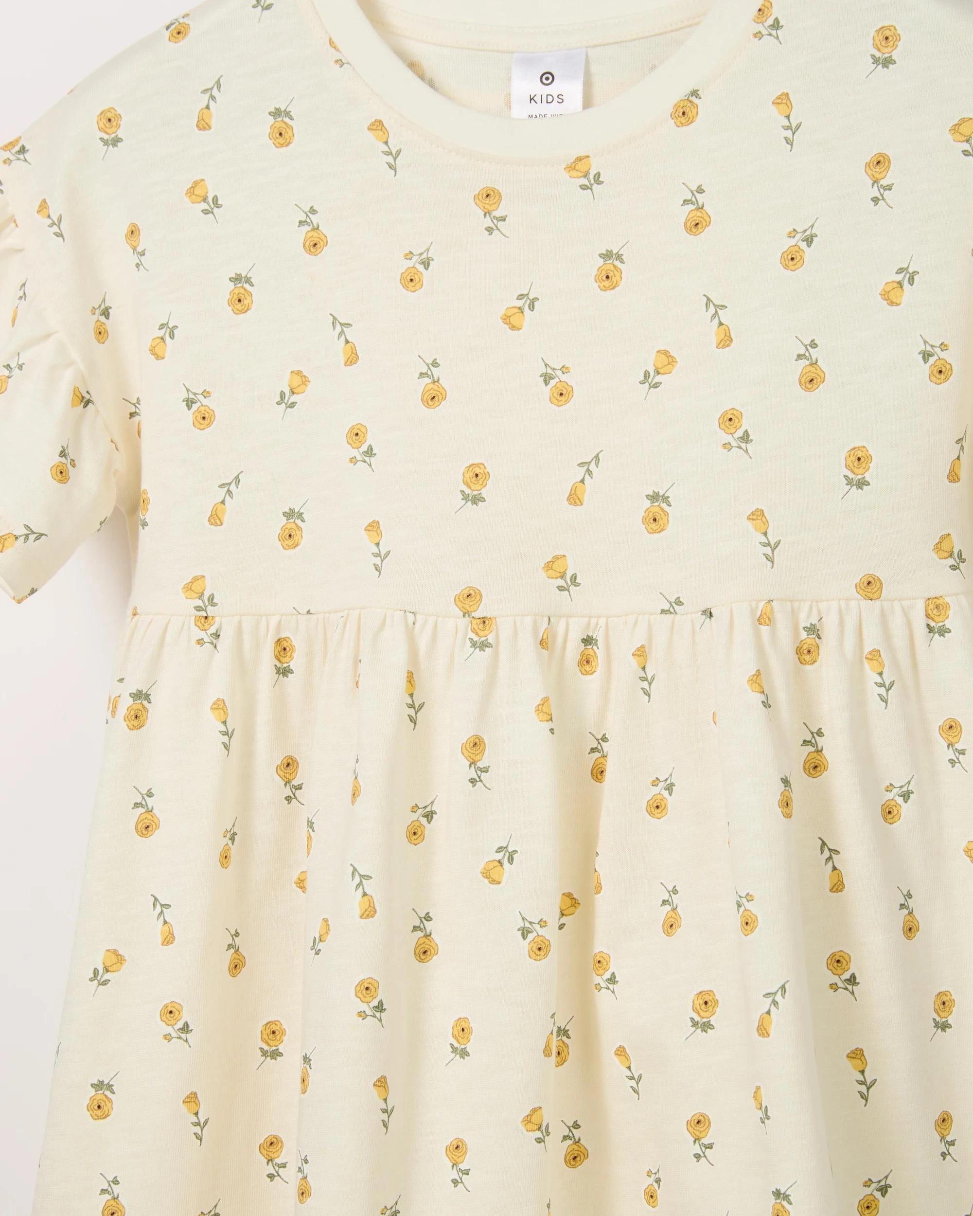 7 Target Kids Australian Cotton Fashion Dress OFF WHITE FLOWER, 7 of 7