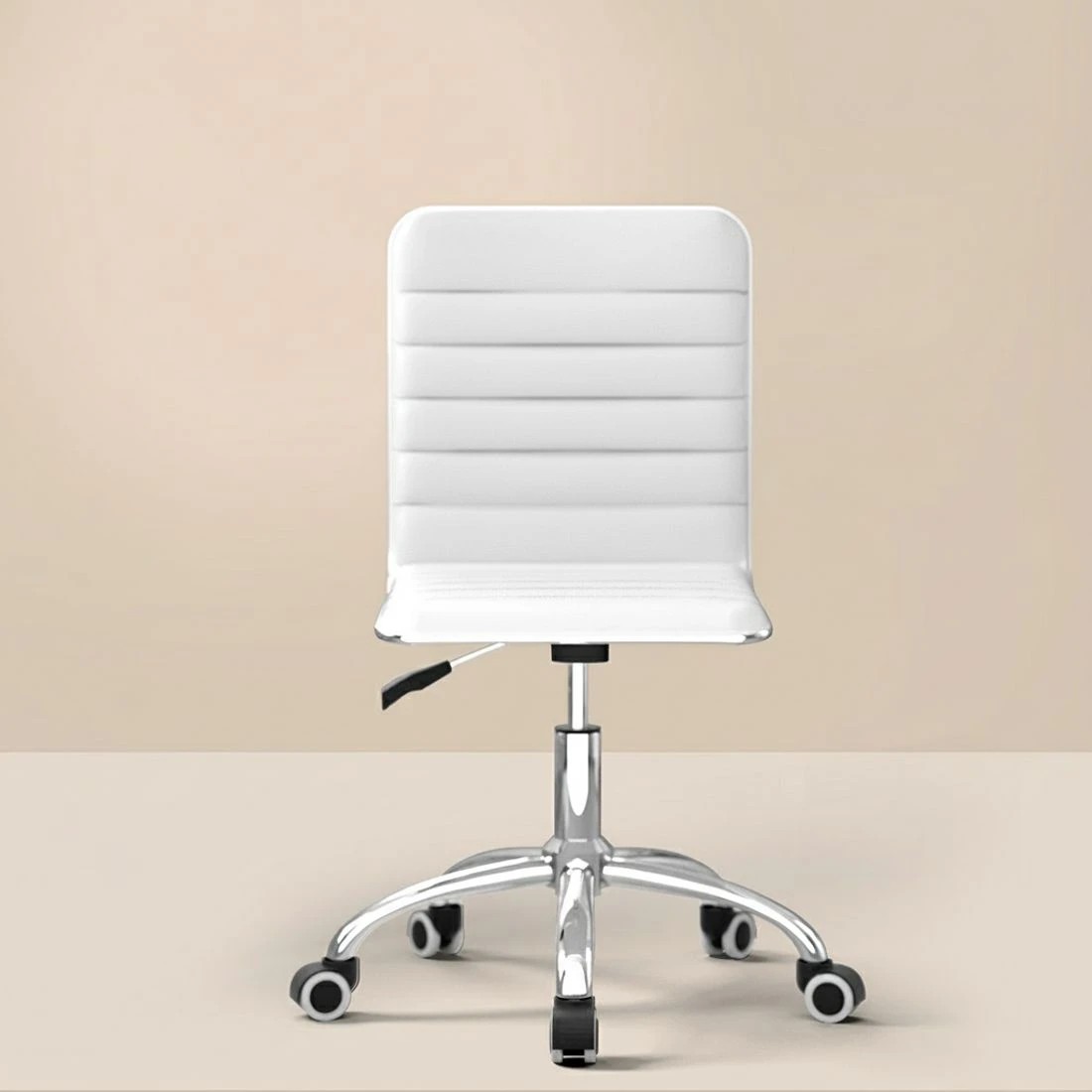 6 Artiss Computer Desk Office Chair Set PU Leather Wall Mount Foldable Table - White, 6 of 6