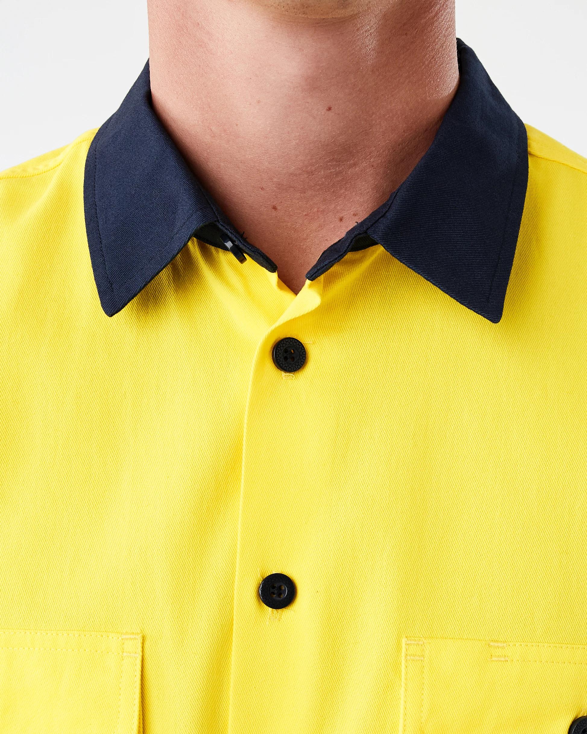 5 Workwear Hi-Visibility Short Sleeve Reflective Shirt Safety Yellow, 5 of 8