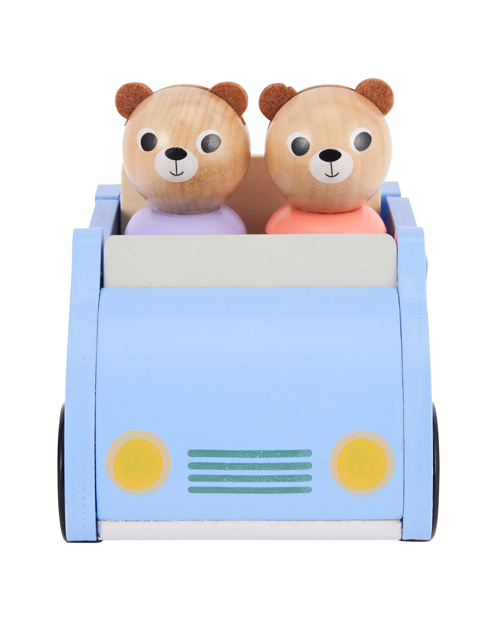 4 Wooden Bear Car Set, 4 of 9
